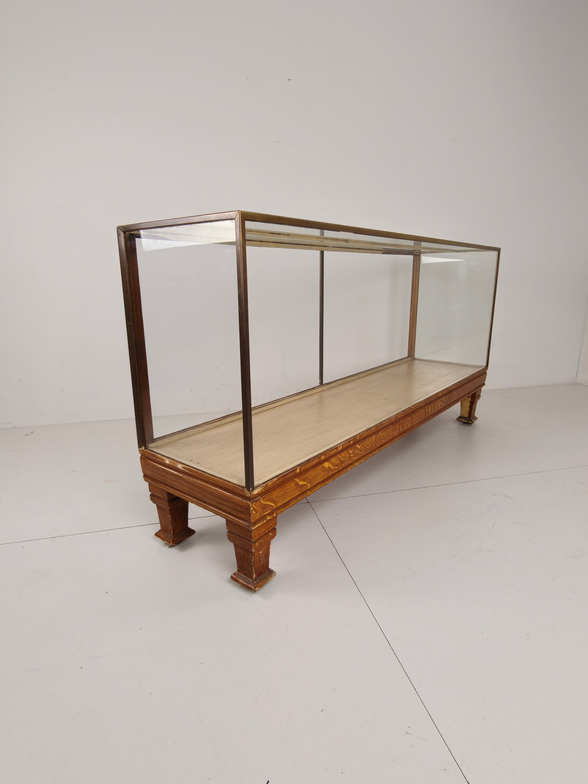 Antique English Brass Store Display Counter – Slim Model with Yard Measurements Antique English Brass Store Display Counter – Slim Model with Yard Measurements
