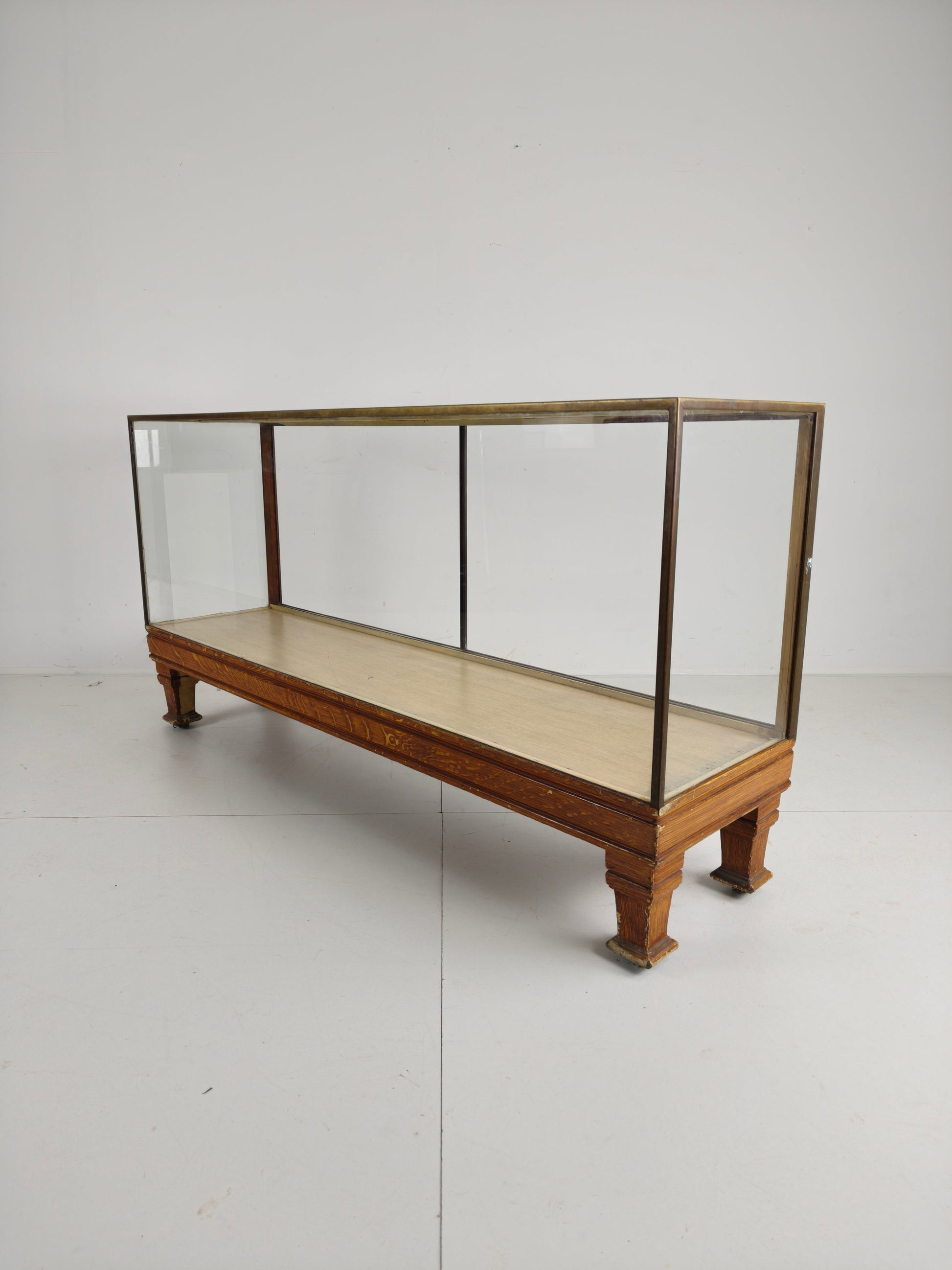 Antique English Brass Store Display Counter – Slim Model with Yard Measurements Antique English Brass Store Display Counter – Slim Model with Yard Measurements