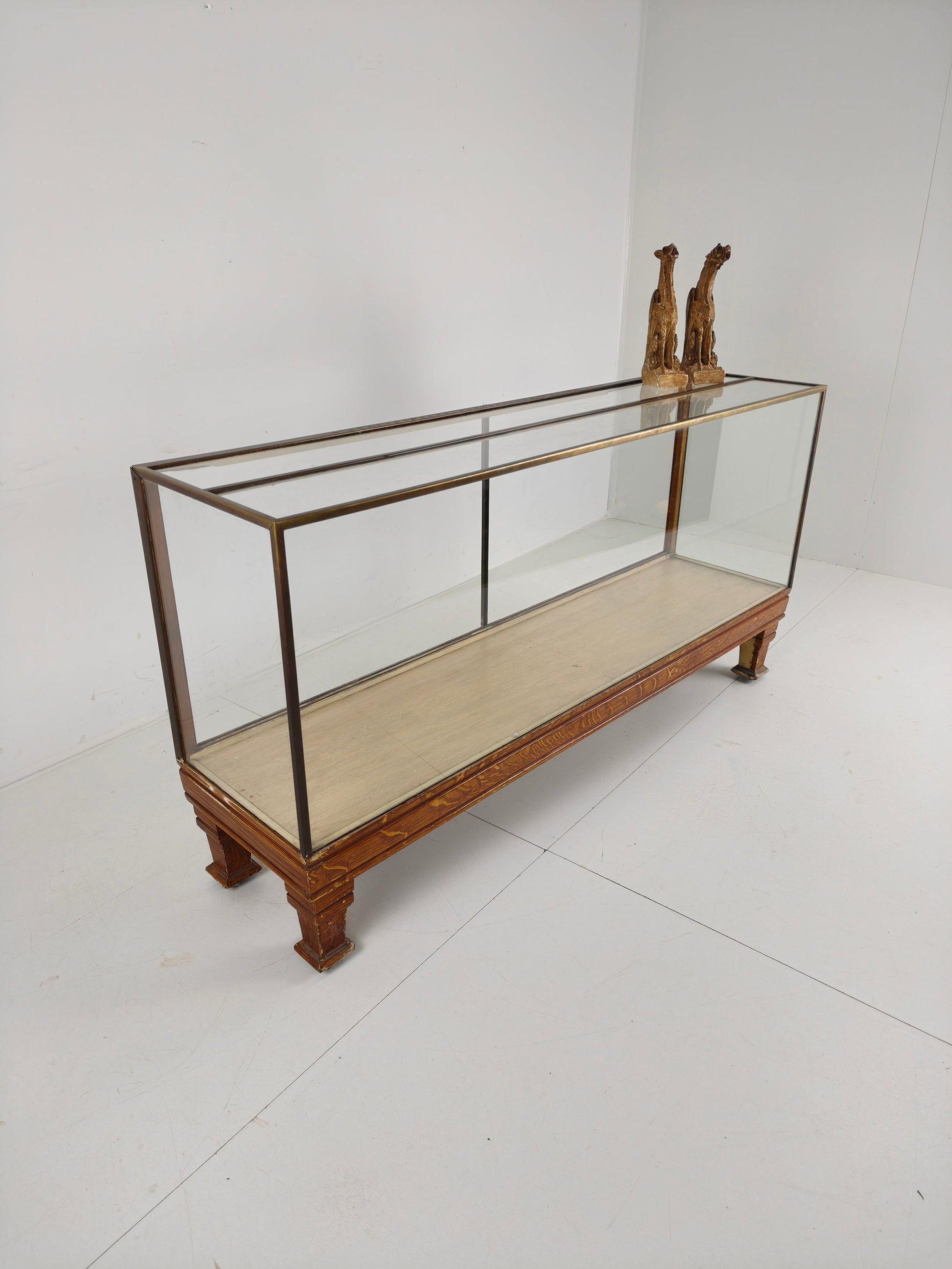Antique English Brass Store Display Counter – Slim Model with Yard Measurements Antique English Brass Store Display Counter – Slim Model with Yard Measurements