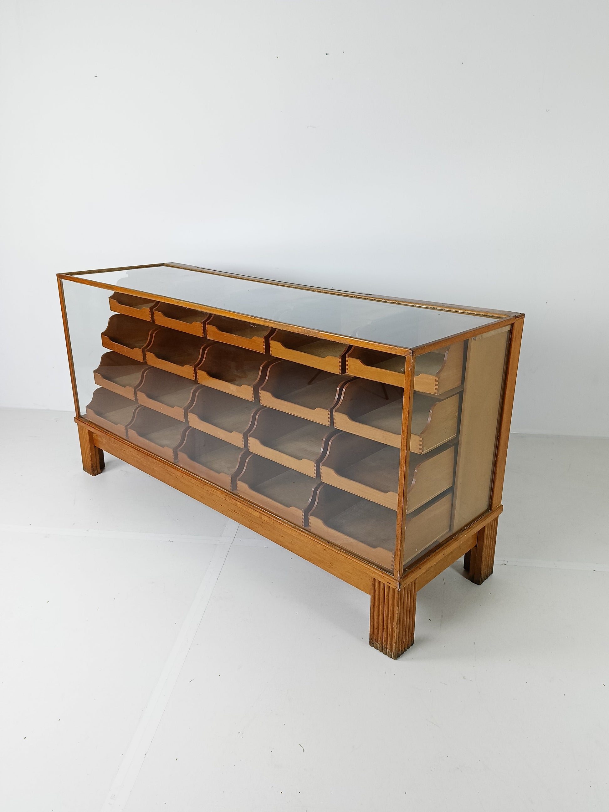 Antique English Hassberry Shop Counter Antique English Hassberry Shop Counter