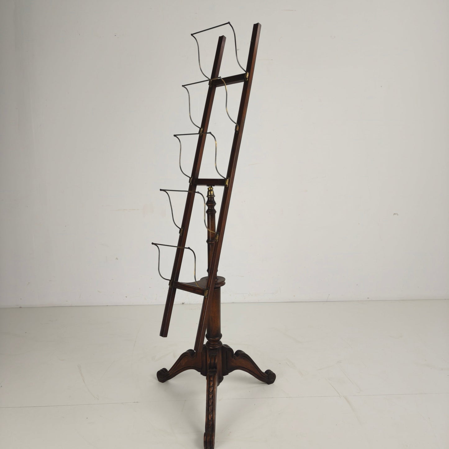 Antique English Rotating Newspaper, Magazine & Book Stand, 20th Century Antique English Rotating Newspaper, Magazine & Book Stand, 20th Century