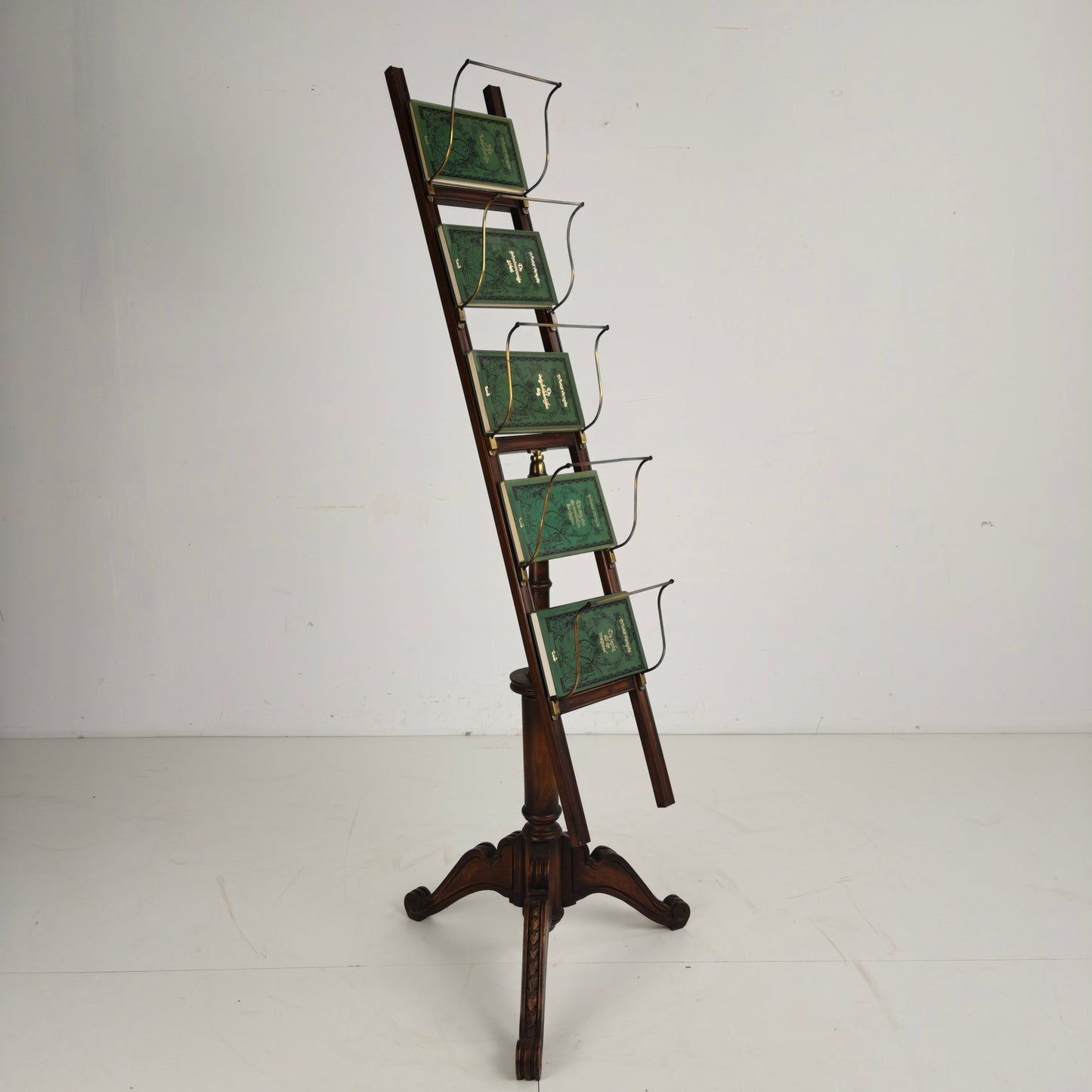 Antique English Rotating Newspaper, Magazine & Book Stand, 20th Century Antique English Rotating Newspaper, Magazine & Book Stand, 20th Century