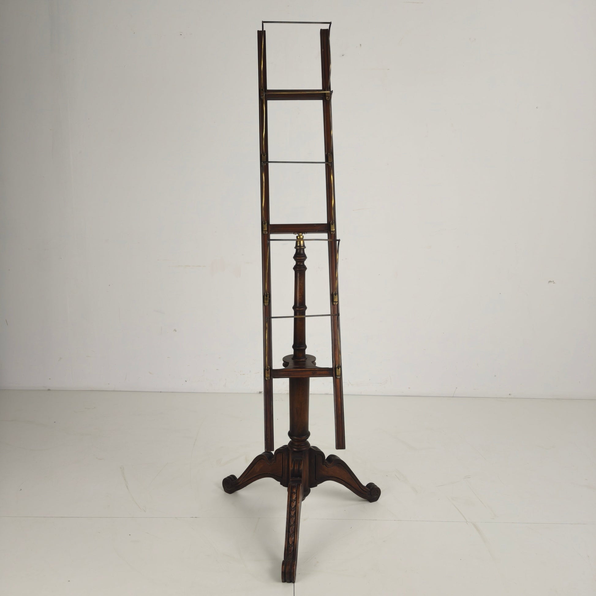 Antique English Rotating Newspaper, Magazine & Book Stand, 20th Century Antique English Rotating Newspaper, Magazine & Book Stand, 20th Century