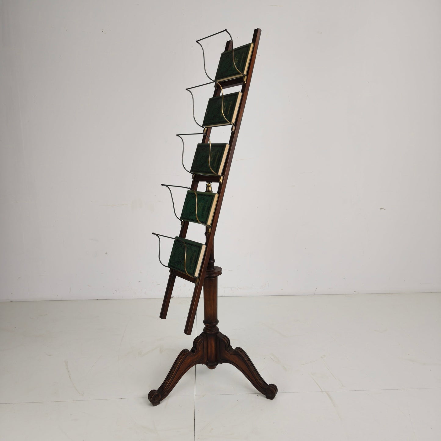 Antique English Rotating Newspaper, Magazine & Book Stand, 20th Century Antique English Rotating Newspaper, Magazine & Book Stand, 20th Century