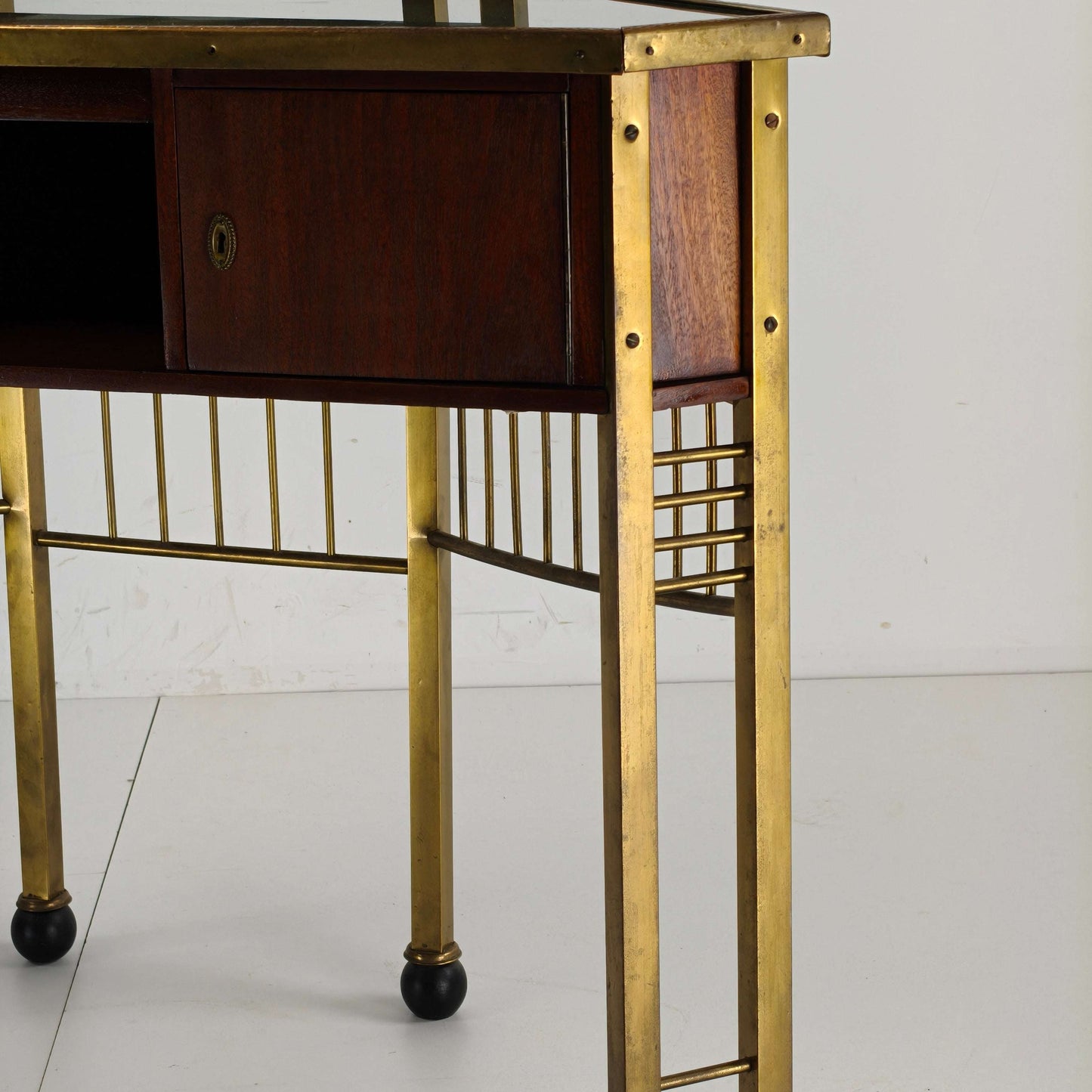 Antique French Brass Dressing Table -1930 Antique French Brass Dressing Table -1930