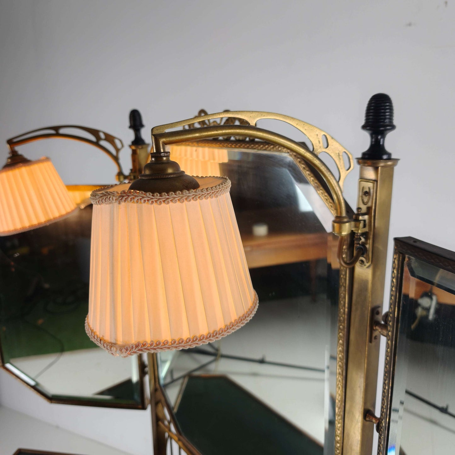 Antique French Brass Dressing Table -1930 Antique French Brass Dressing Table -1930