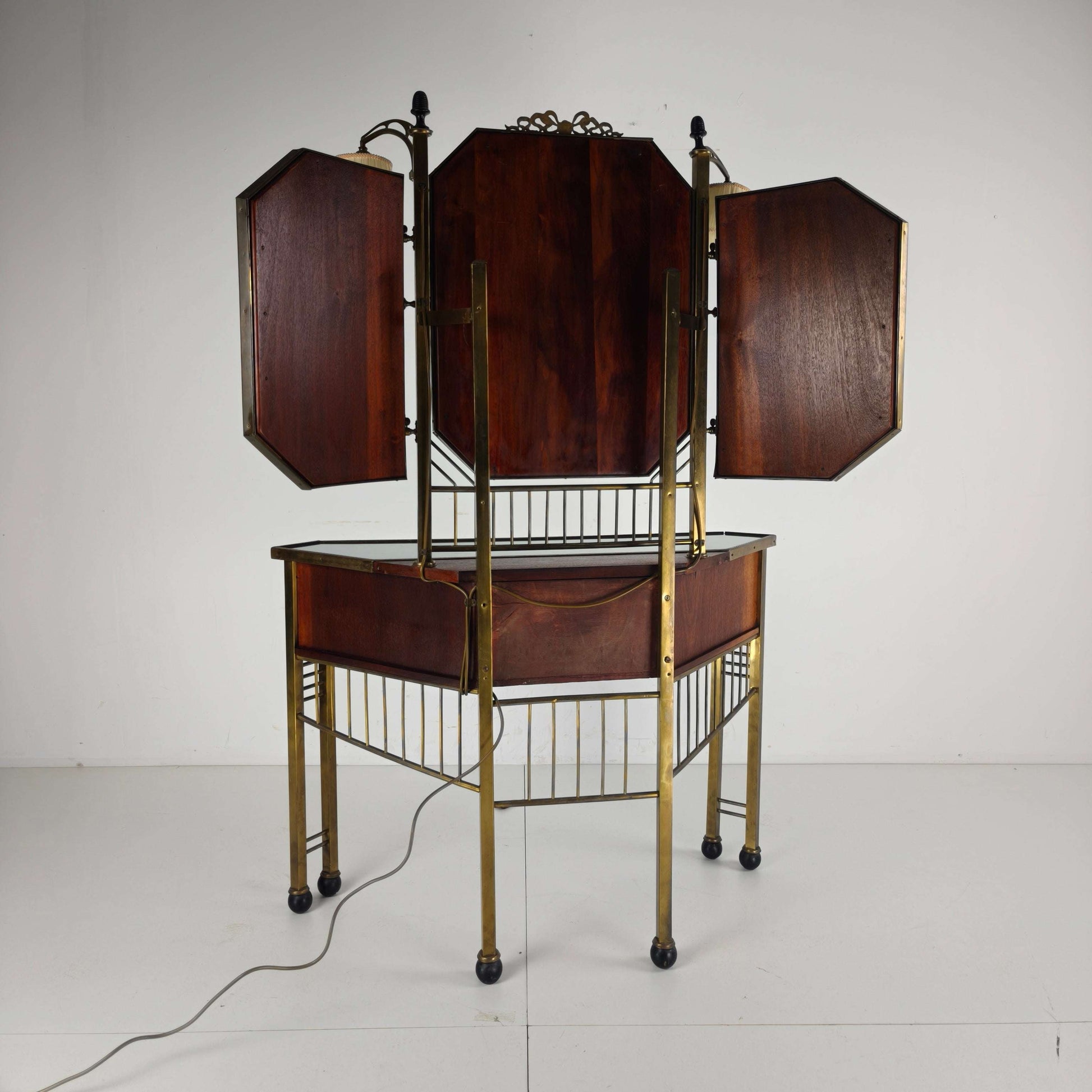 Antique French Brass Dressing Table -1930 Antique French Brass Dressing Table -1930