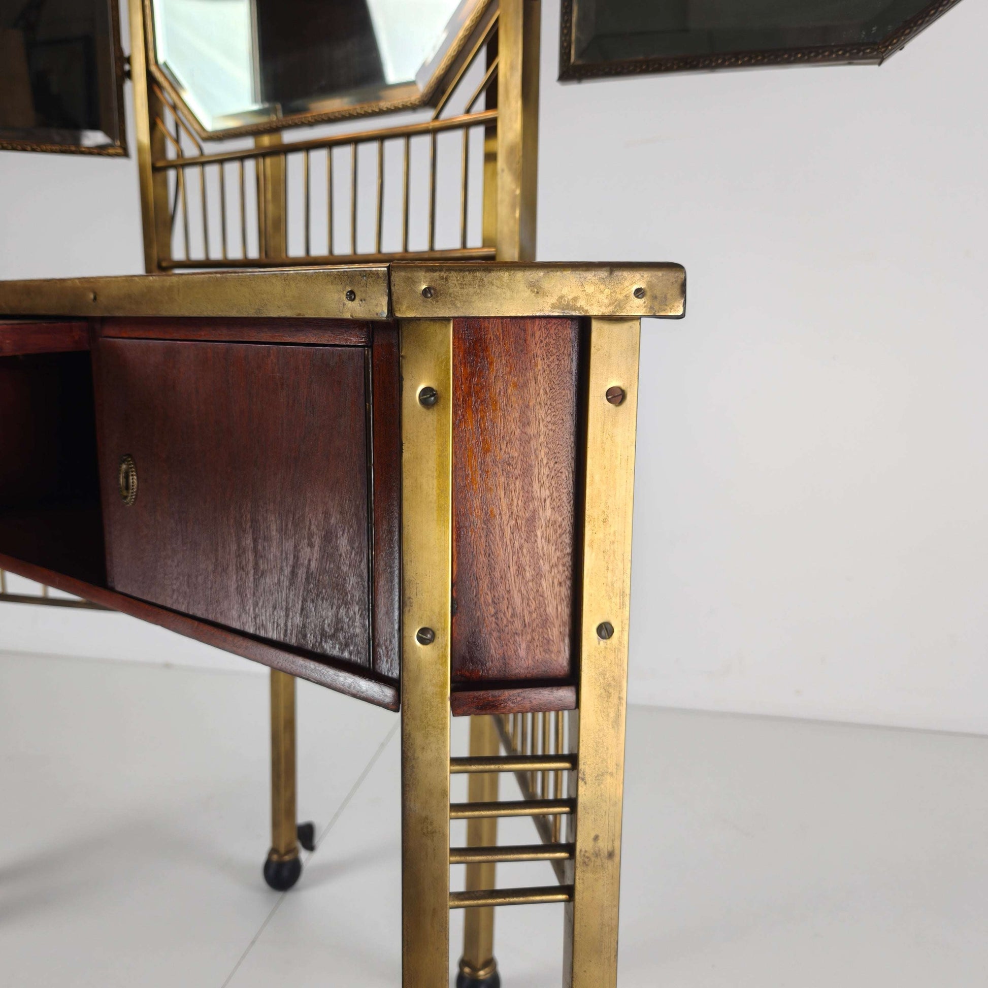 Antique French Brass Dressing Table -1930 Antique French Brass Dressing Table -1930