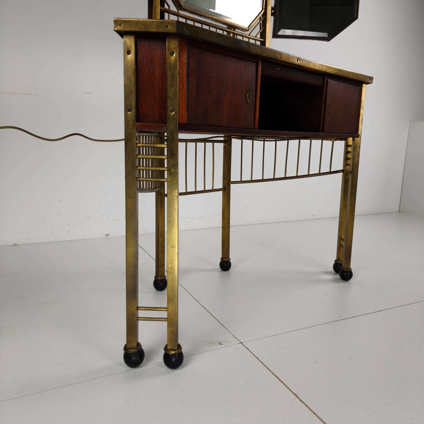 Antique French Brass Dressing Table -1930 Antique French Brass Dressing Table -1930