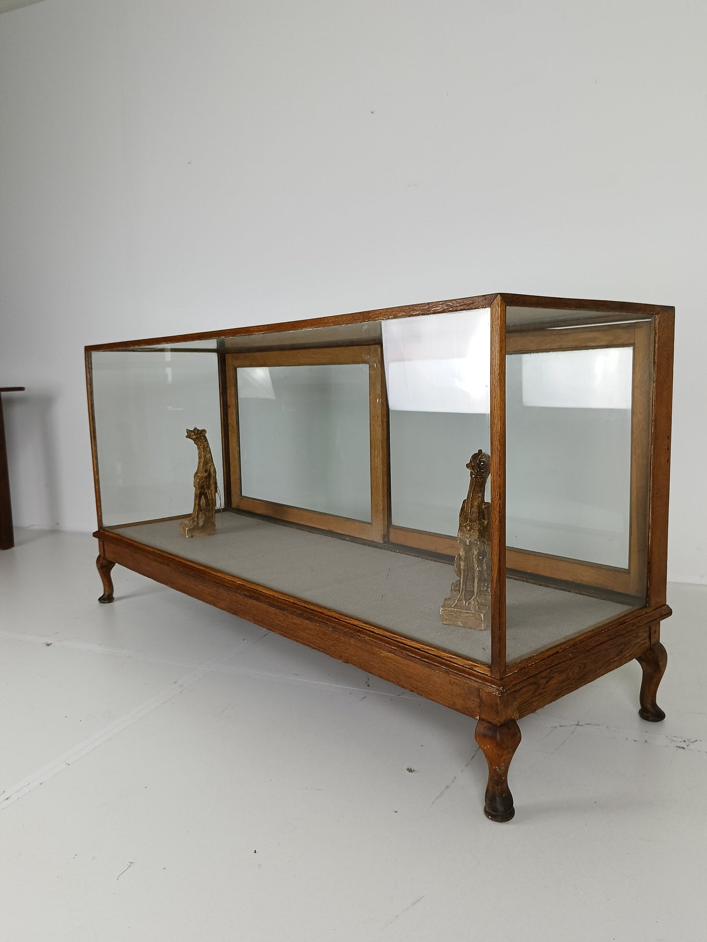 Antique Large Glass Display Cabinet / Shop Counter Antique Large Glass Display Cabinet / Shop Counter