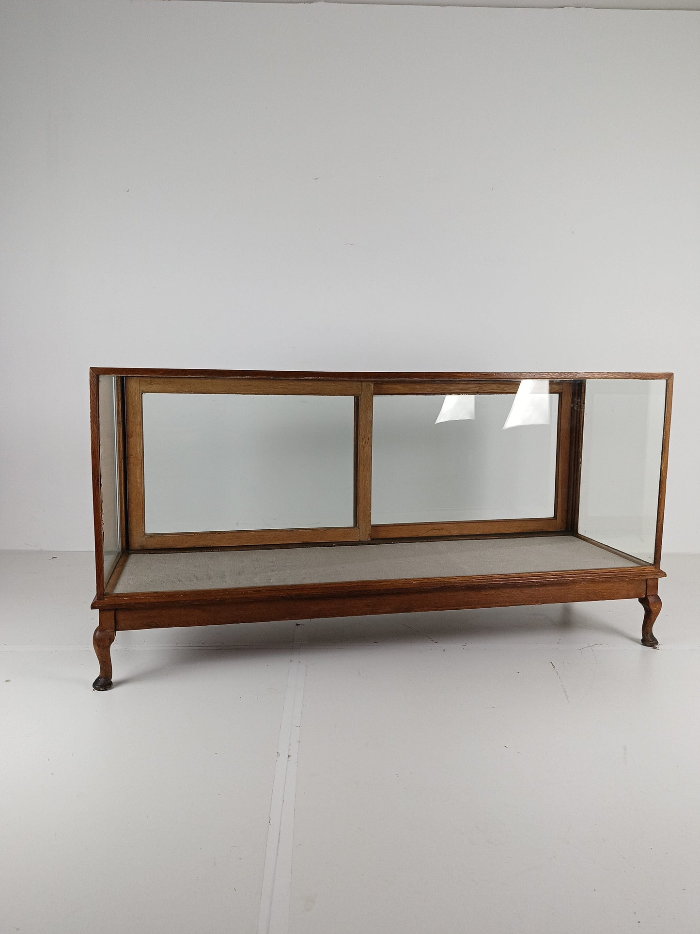 Antique Large Glass Display Cabinet / Shop Counter Antique Large Glass Display Cabinet / Shop Counter
