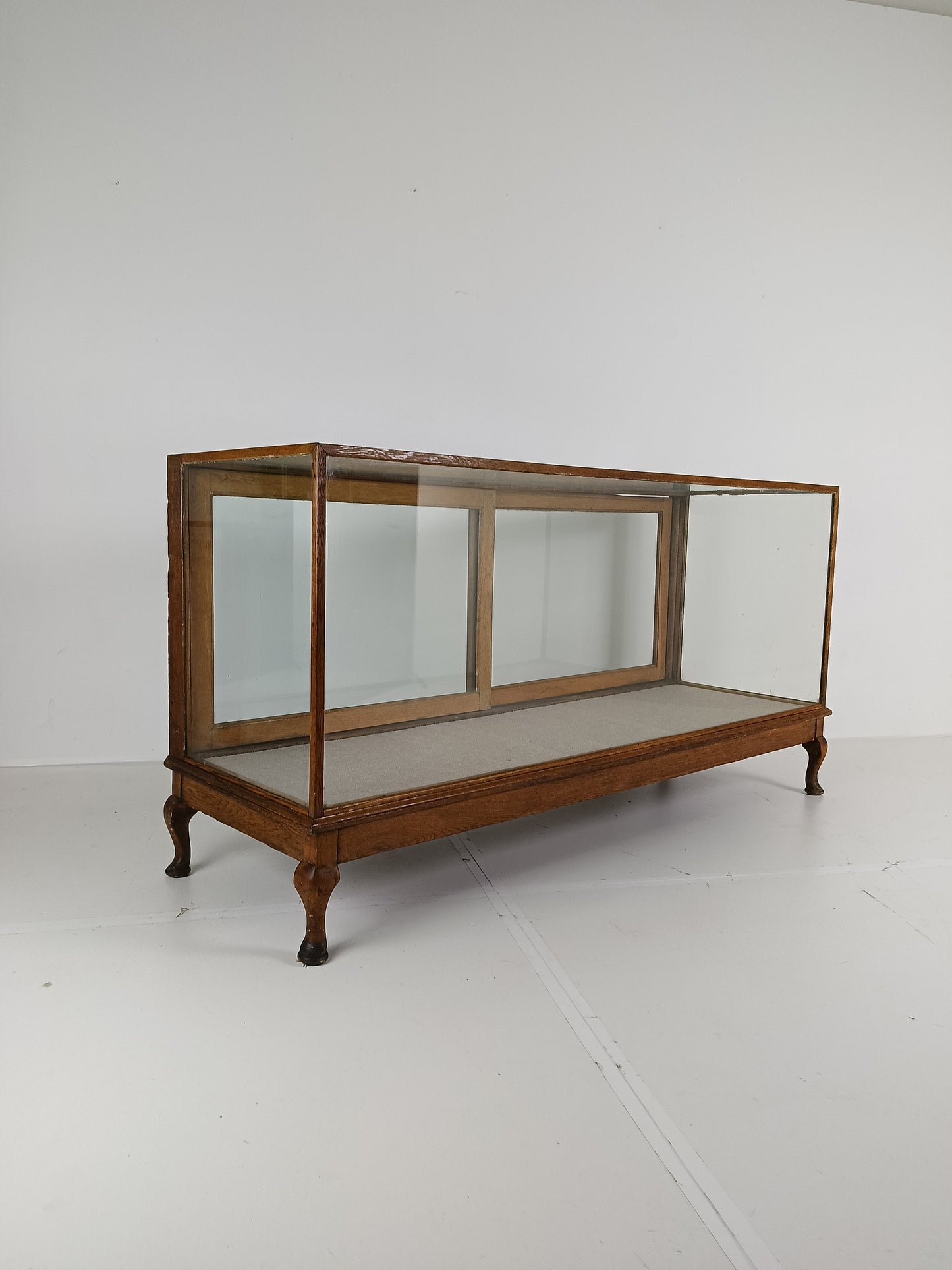 Antique Large Glass Display Cabinet / Shop Counter Antique Large Glass Display Cabinet / Shop Counter