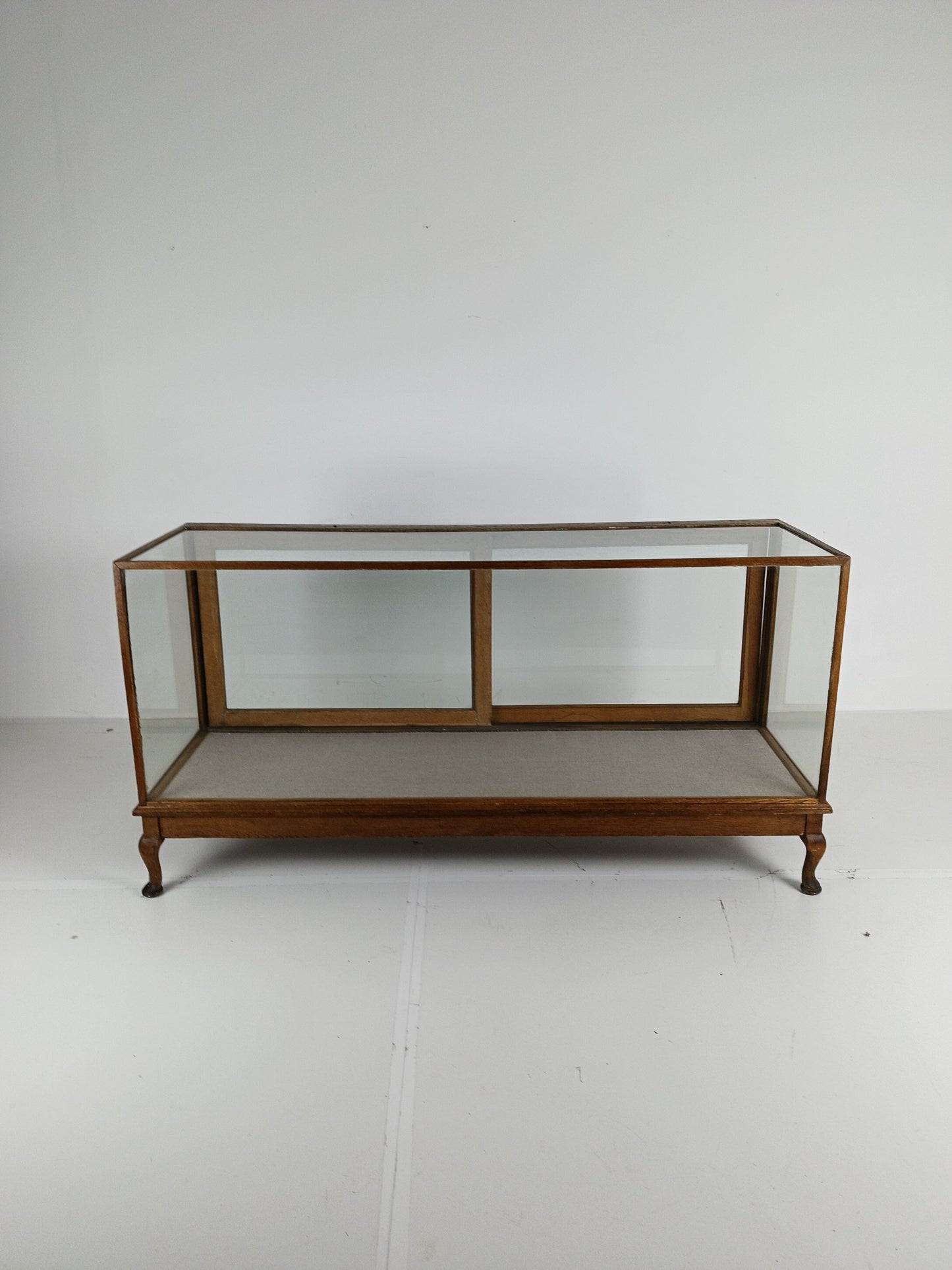 Antique Large Glass Display Cabinet / Shop Counter Antique Large Glass Display Cabinet / Shop Counter