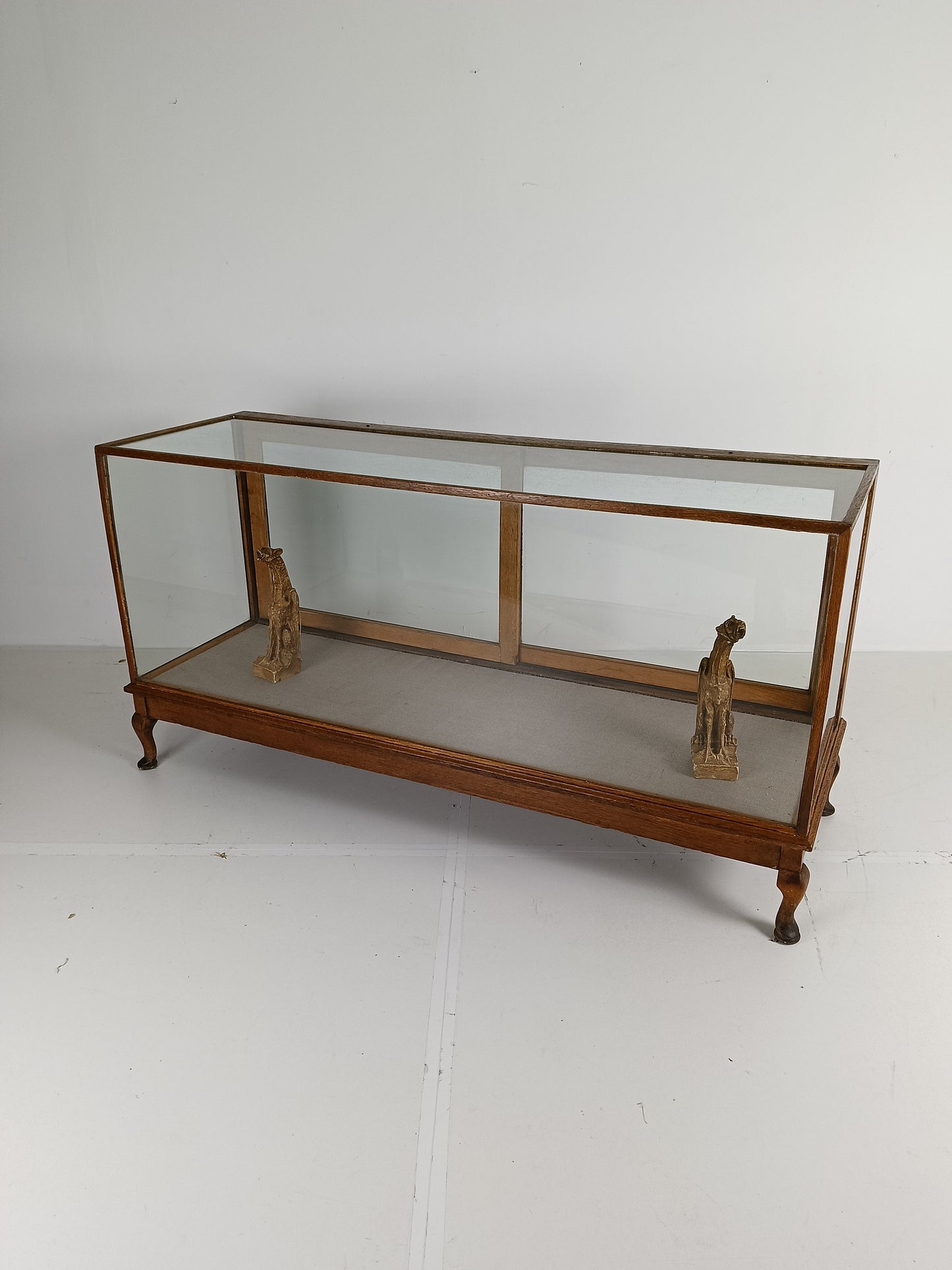 Antique Large Glass Display Cabinet / Shop Counter Antique Large Glass Display Cabinet / Shop Counter