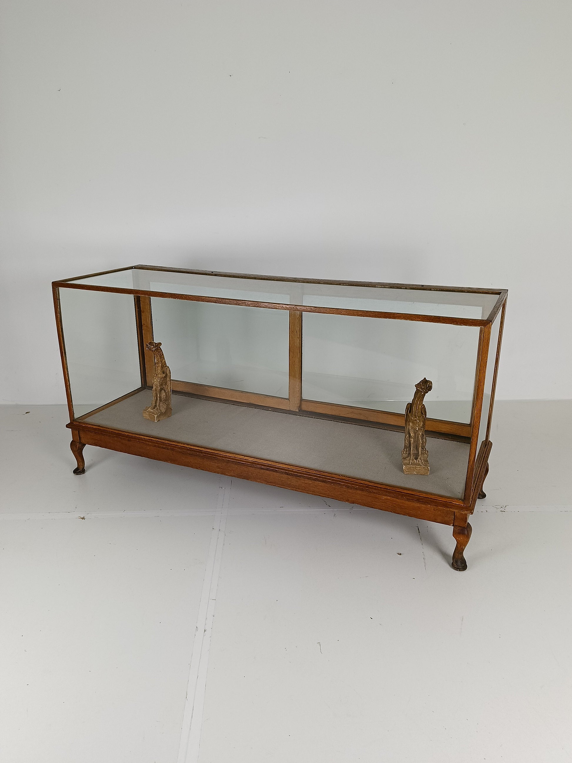 Antique Large Glass Display Cabinet / Shop Counter Antique Large Glass Display Cabinet / Shop Counter
