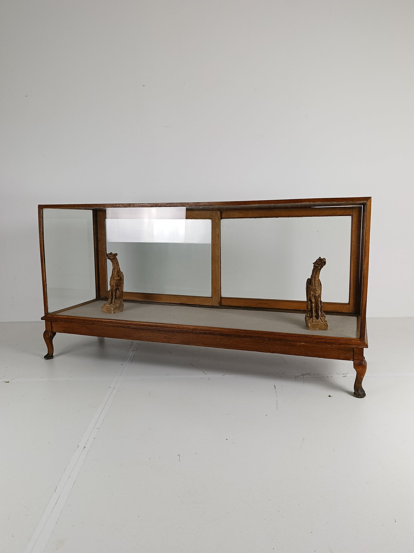 Antique Large Glass Display Cabinet / Shop Counter Antique Large Glass Display Cabinet / Shop Counter