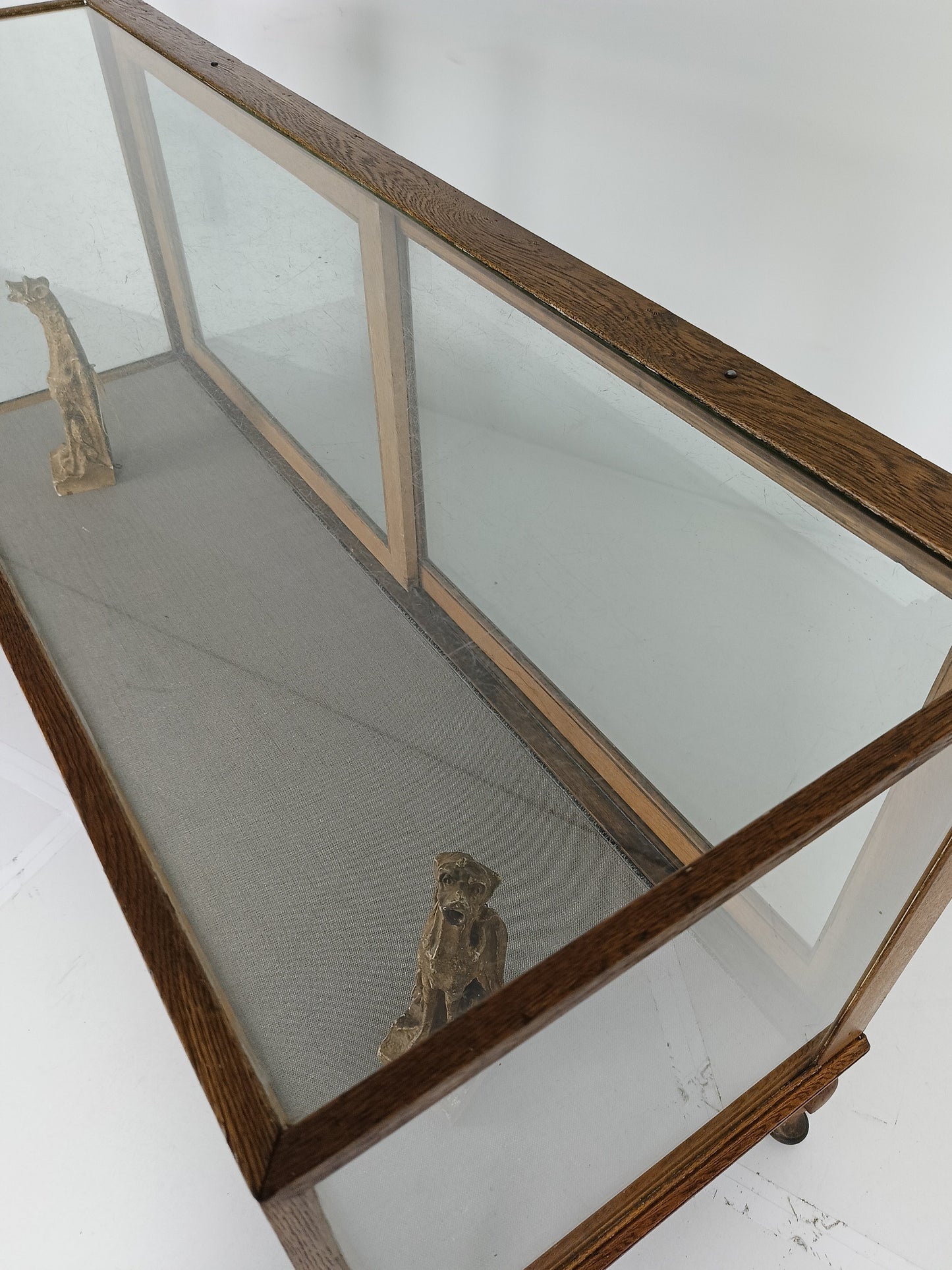 Antique Large Glass Display Cabinet / Shop Counter Antique Large Glass Display Cabinet / Shop Counter
