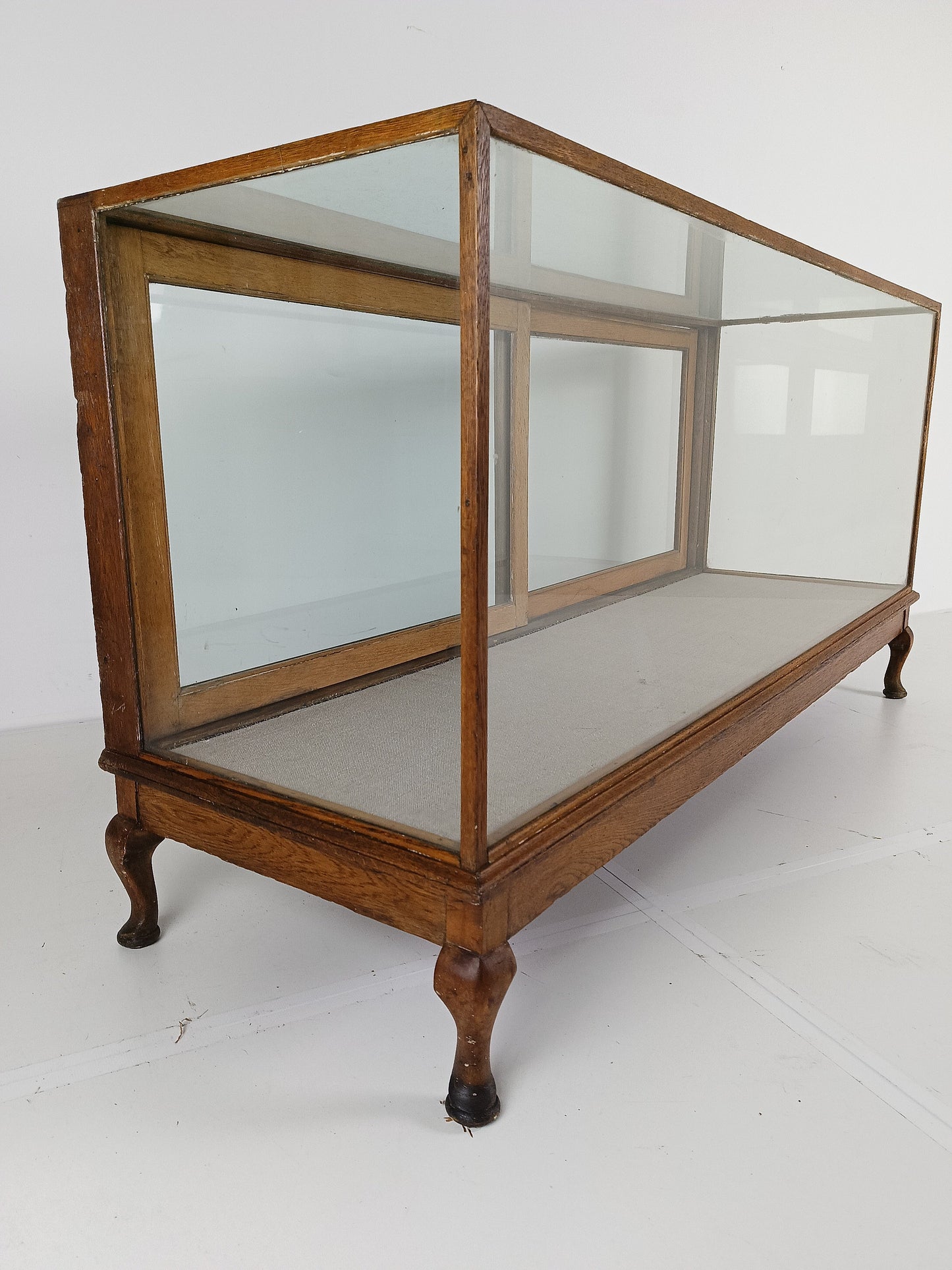 Antique Large Glass Display Cabinet / Shop Counter Antique Large Glass Display Cabinet / Shop Counter