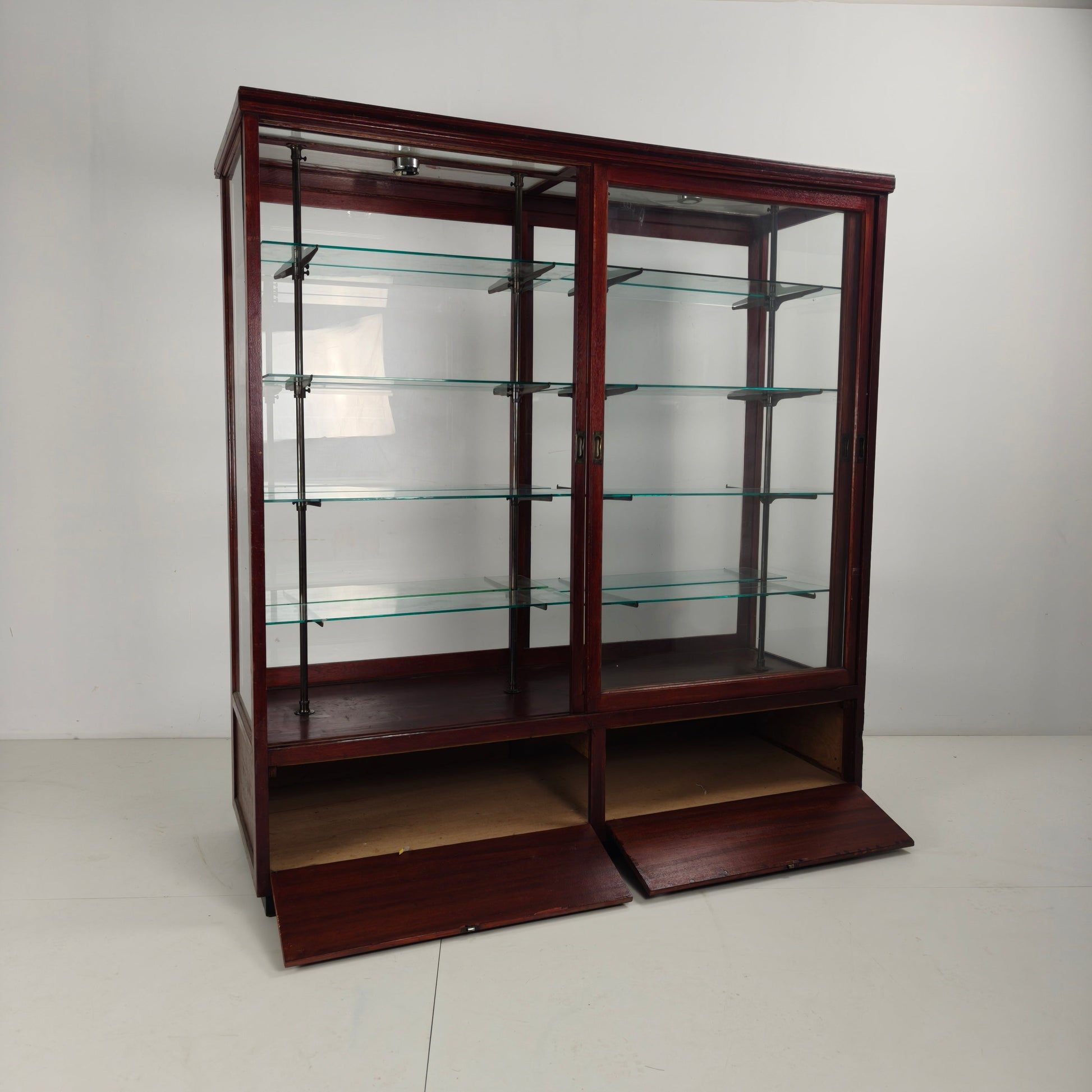 Antique Museum Display Cabinet with glass Antique Museum Display Cabinet with glass