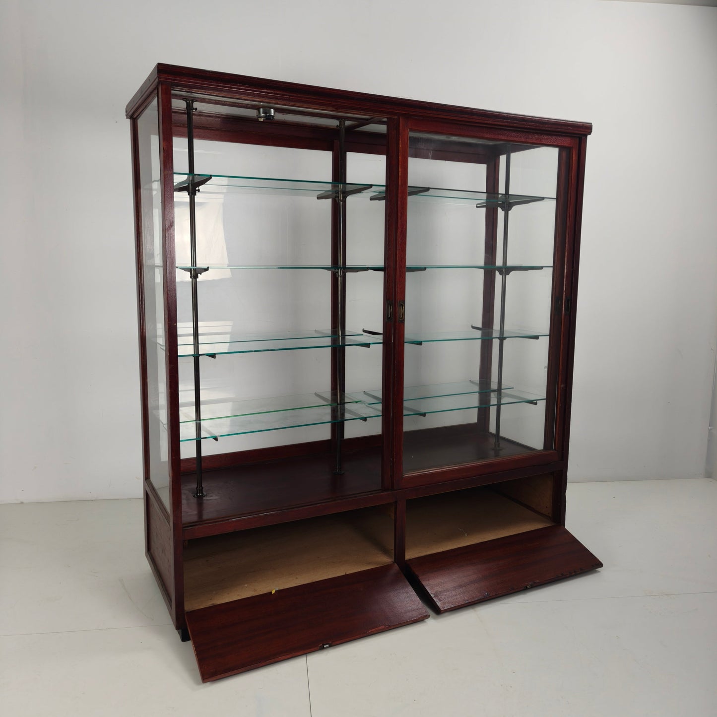 Antique Museum Display Cabinet with glass Antique Museum Display Cabinet with glass