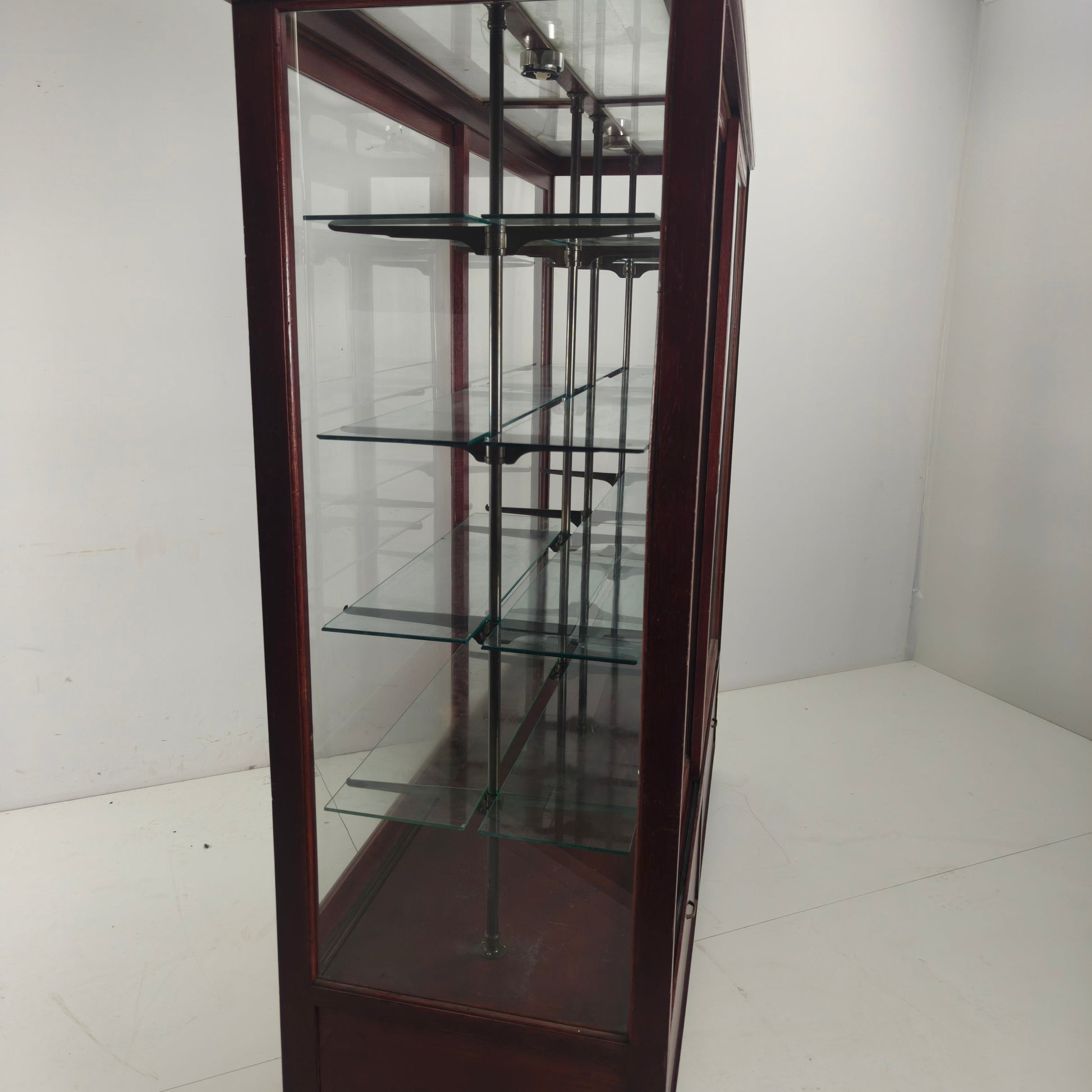 Antique Museum Display Cabinet with glass Antique Museum Display Cabinet with glass