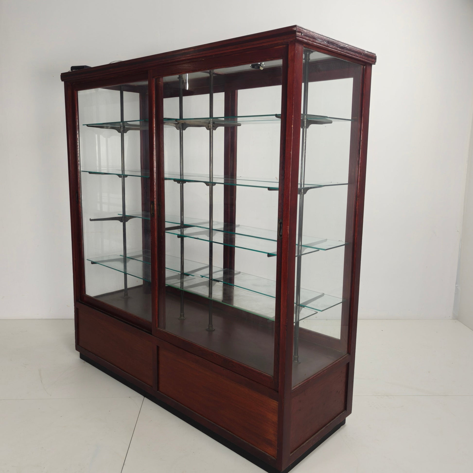 Antique Museum Display Cabinet with glass Antique Museum Display Cabinet with glass