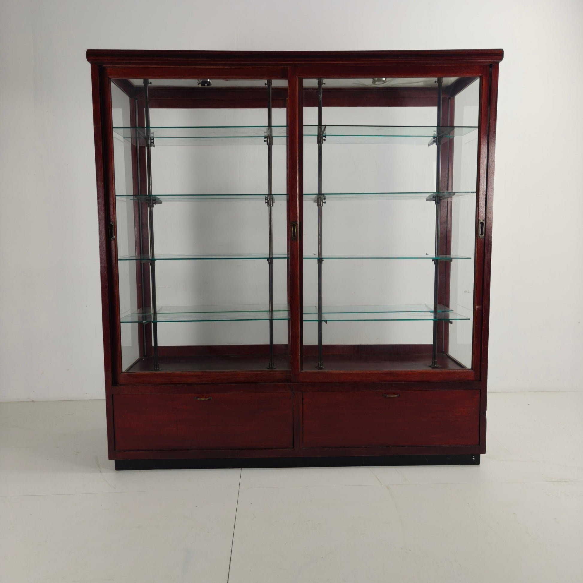 Antique Museum Display Cabinet with glass Antique Museum Display Cabinet with glass