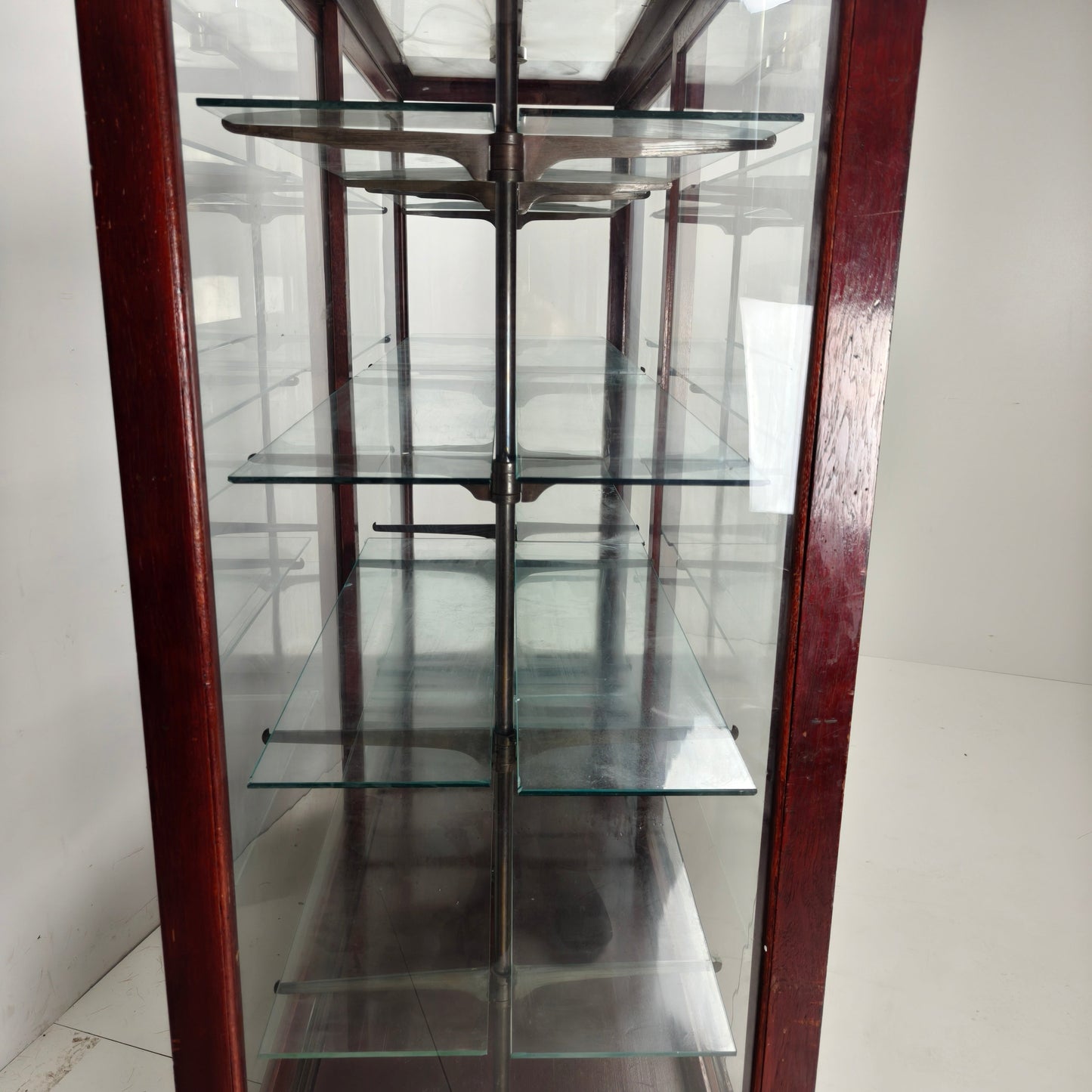 Antique Museum Display Cabinet with glass Antique Museum Display Cabinet with glass