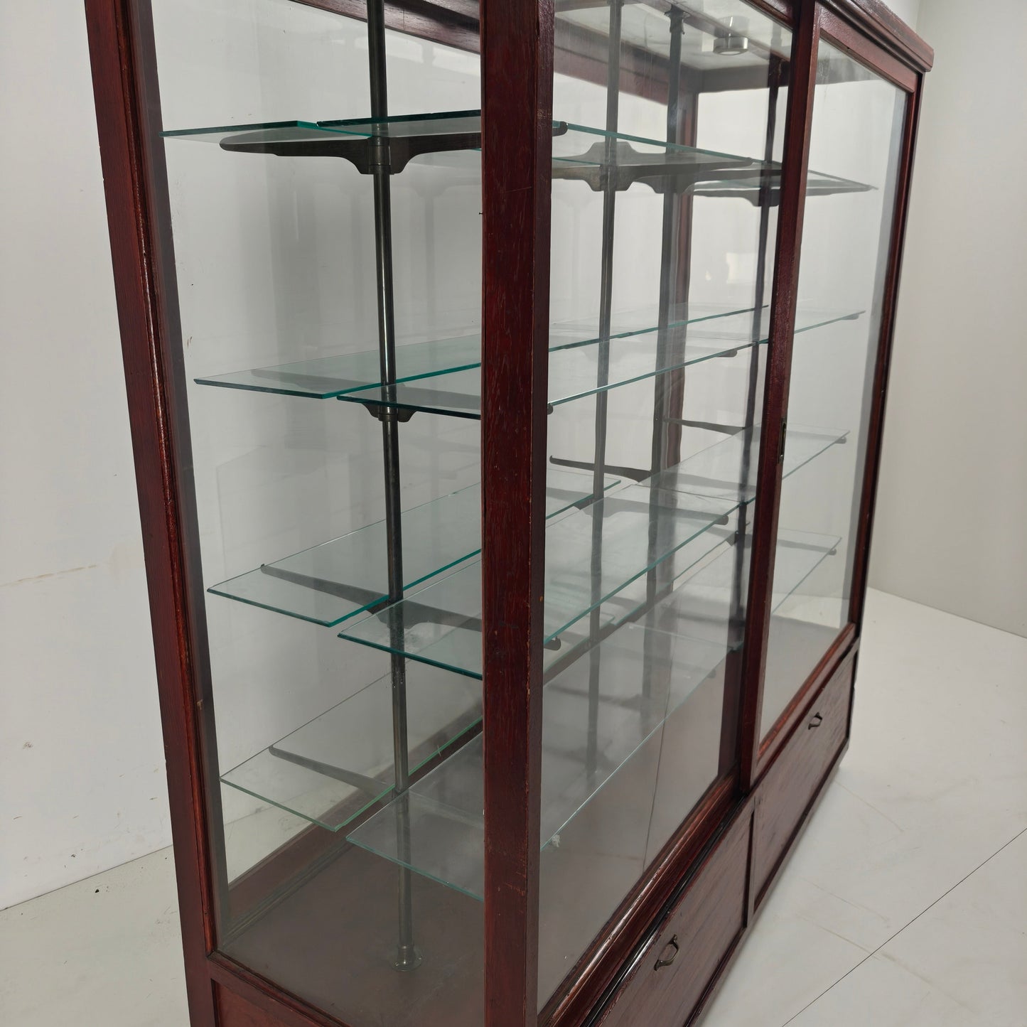 Antique Museum Display Cabinet with glass Antique Museum Display Cabinet with glass