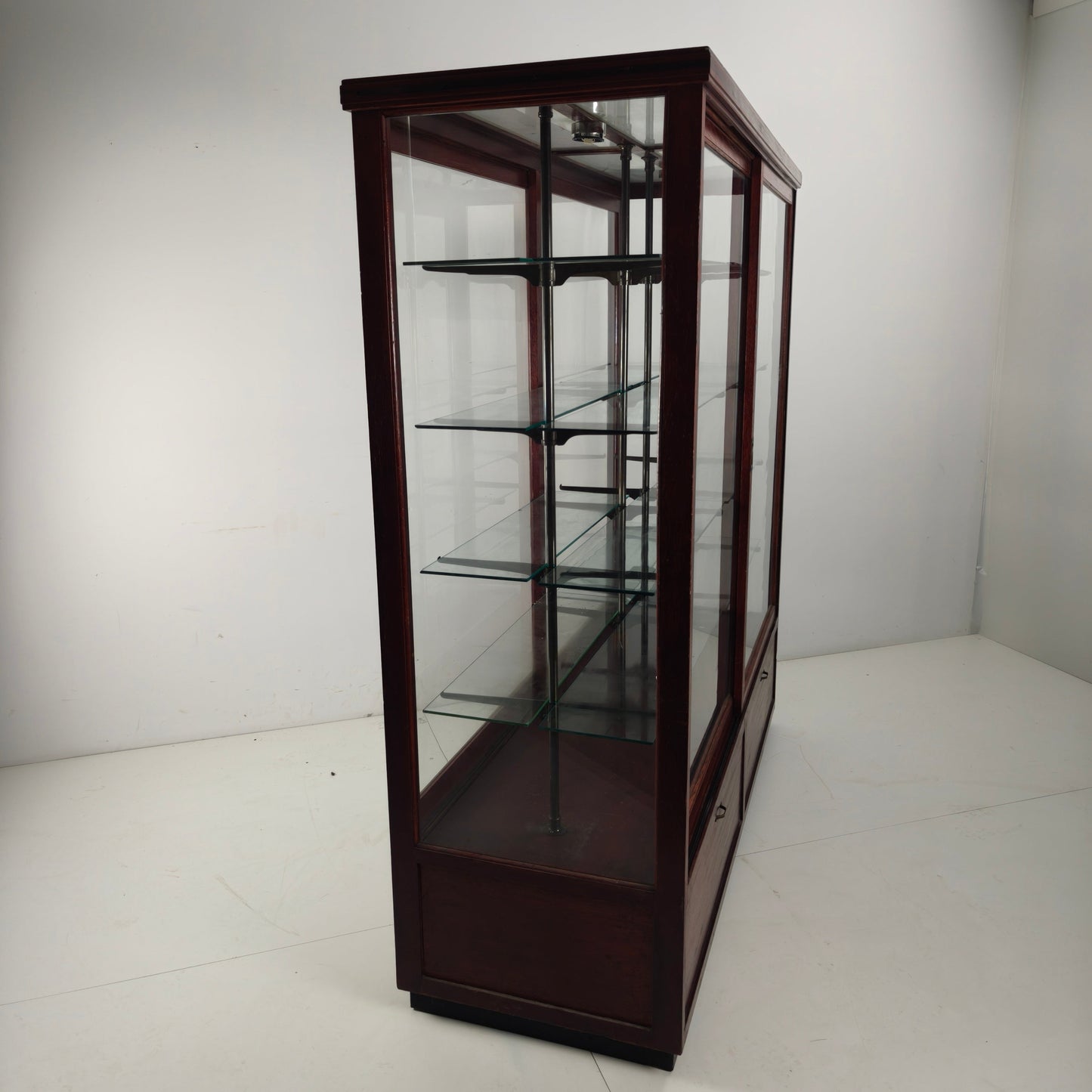 Antique Museum Display Cabinet with glass Antique Museum Display Cabinet with glass