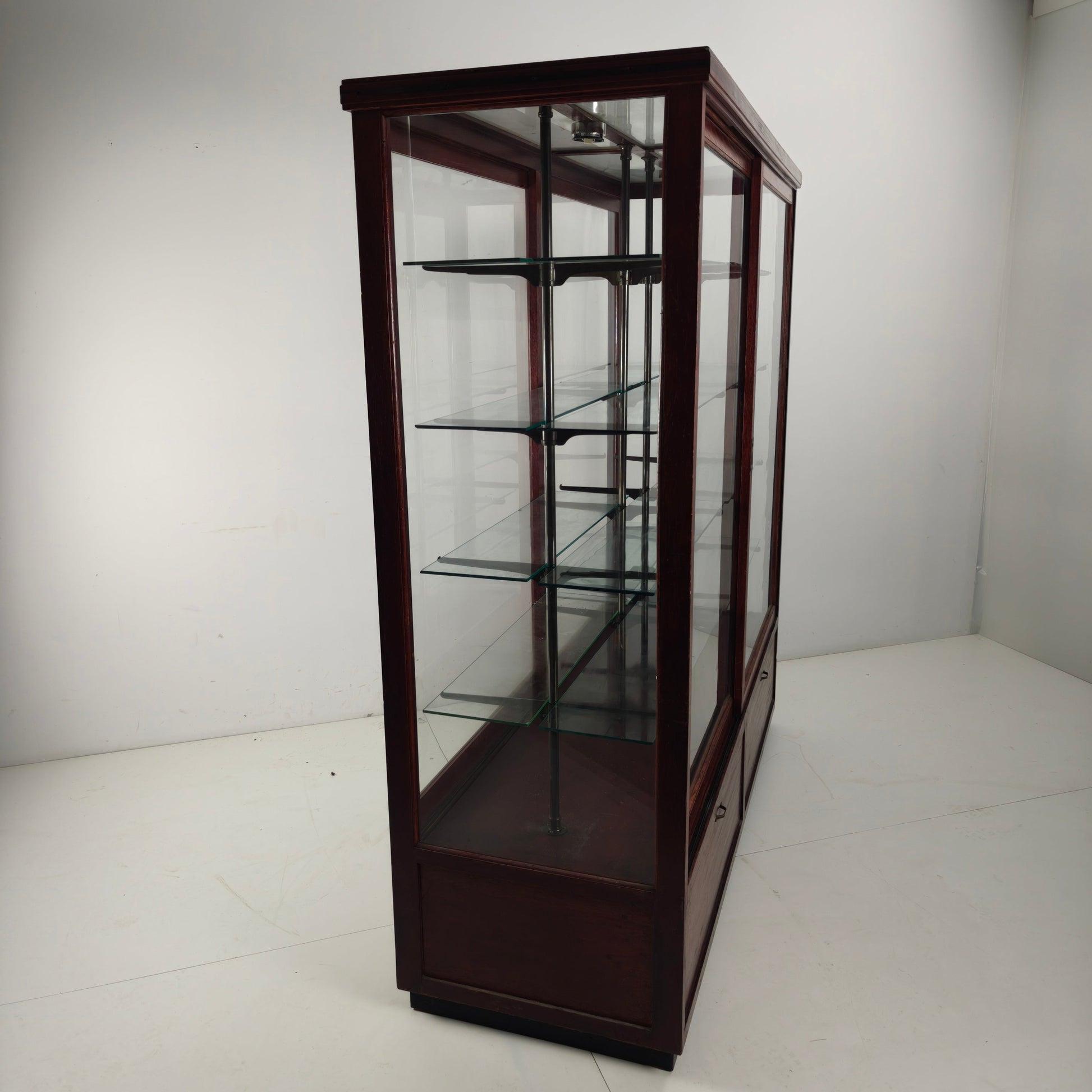 Antique Museum Display Cabinet with glass Antique Museum Display Cabinet with glass