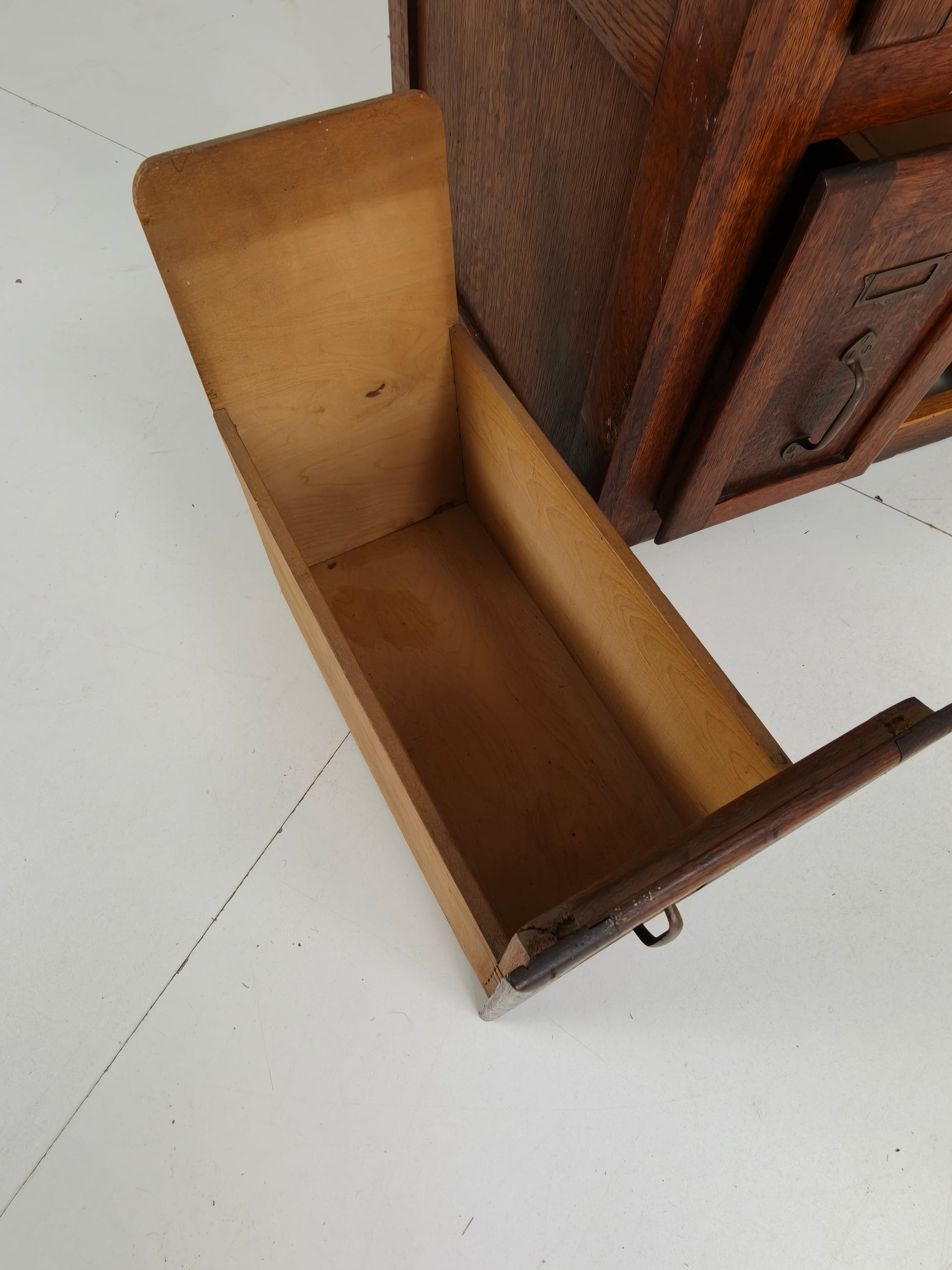 Antique Oak Filing Cabinet – c.1900–1920 Antique Oak Filing Cabinet – c.1900–1920