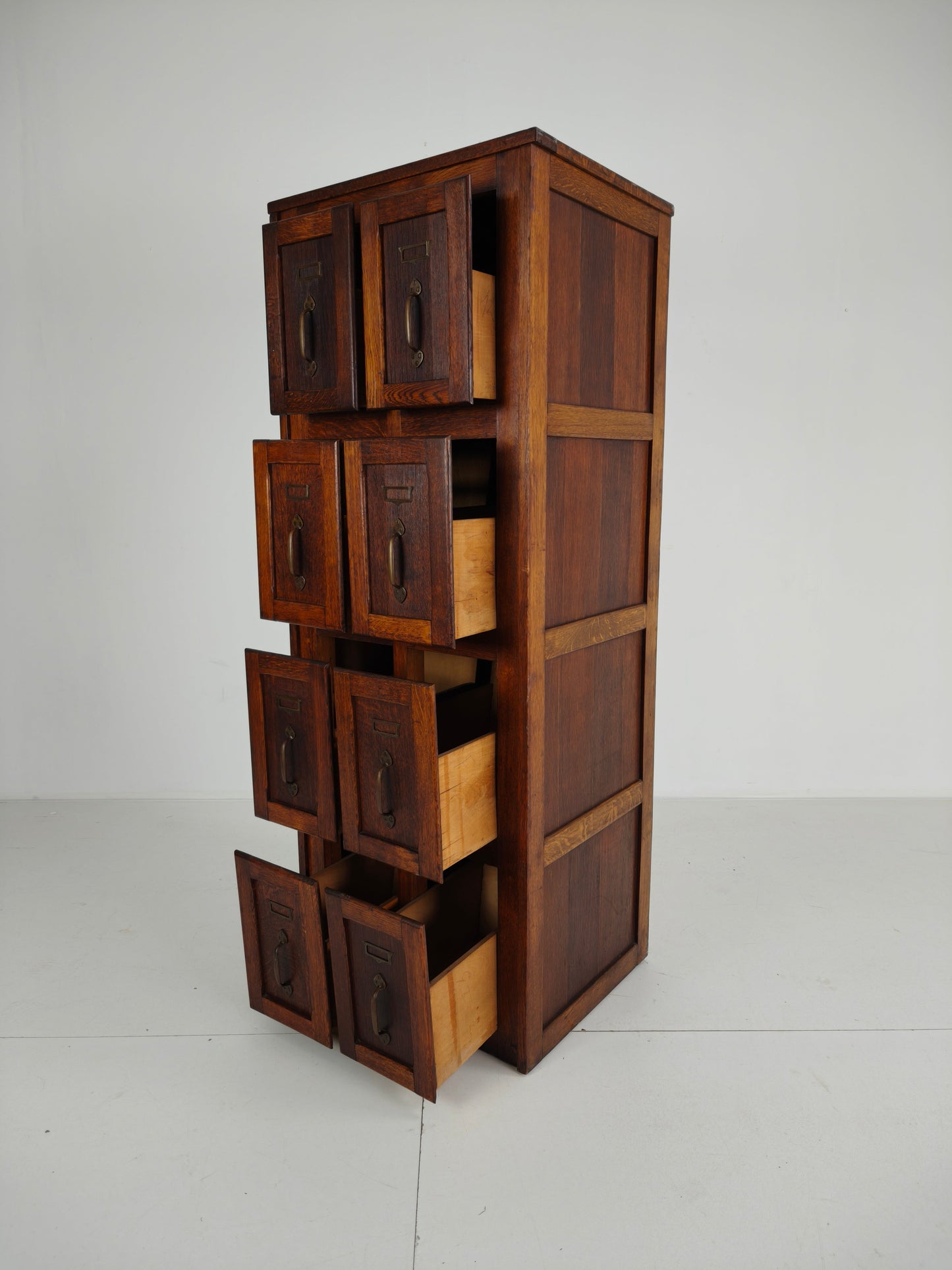 Antique Oak Filing Cabinet – c.1900–1920 Antique Oak Filing Cabinet – c.1900–1920