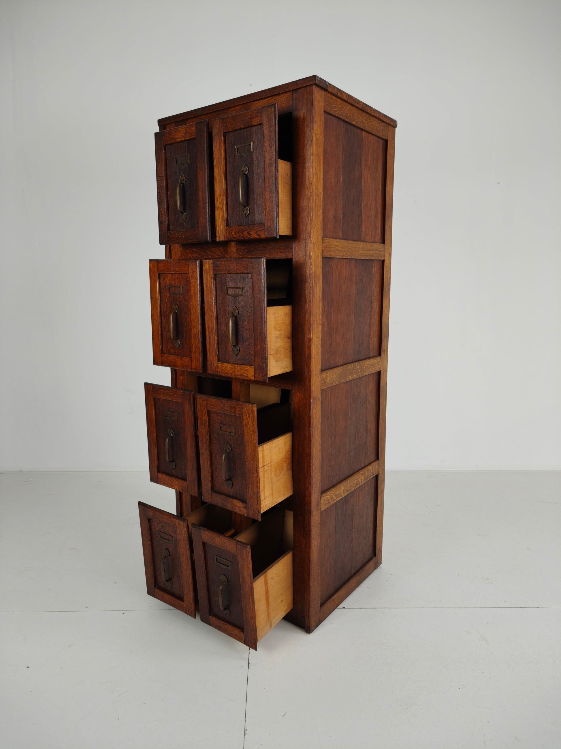 Antique Oak Filing Cabinet – c.1900–1920 Antique Oak Filing Cabinet – c.1900–1920