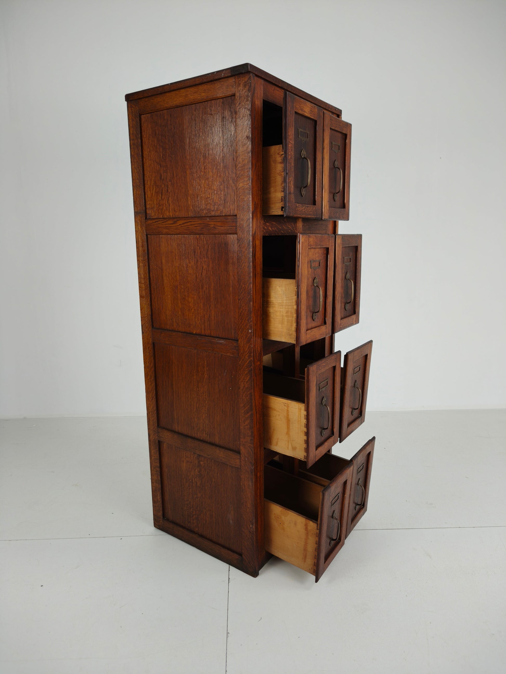 Antique Oak Filing Cabinet – c.1900–1920 Antique Oak Filing Cabinet – c.1900–1920
