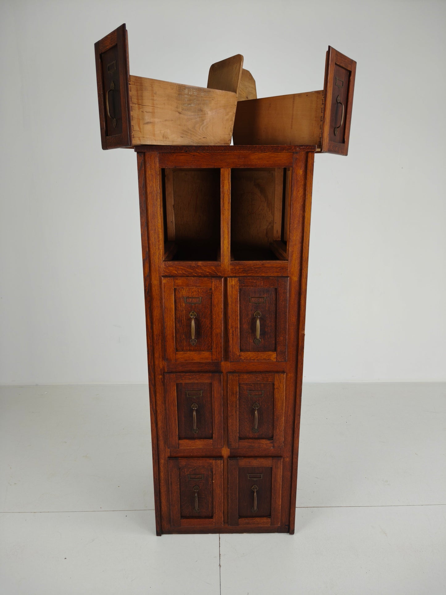 Antique Oak Filing Cabinet – c.1900–1920 Antique Oak Filing Cabinet – c.1900–1920