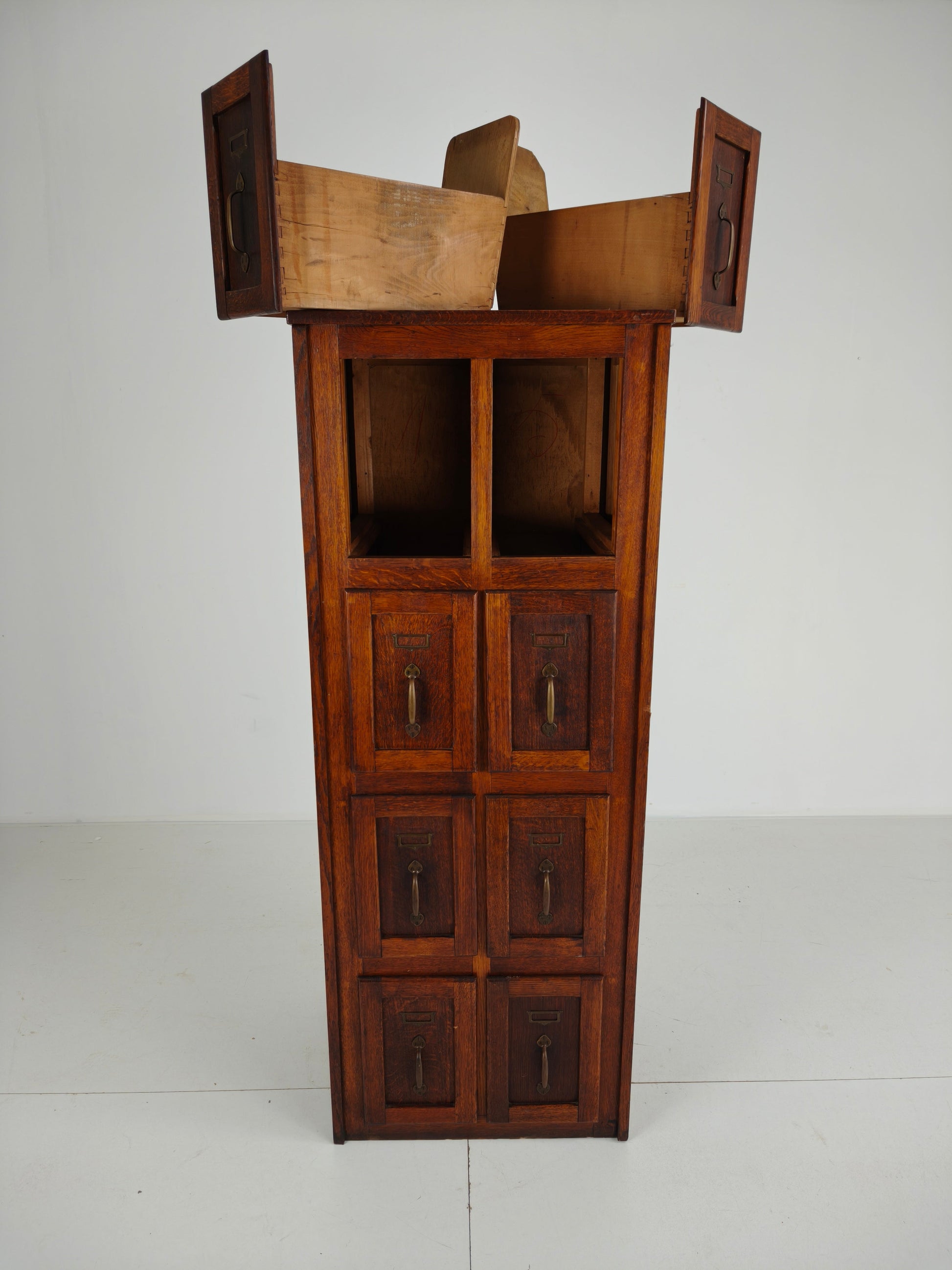 Antique Oak Filing Cabinet – c.1900–1920 Antique Oak Filing Cabinet – c.1900–1920