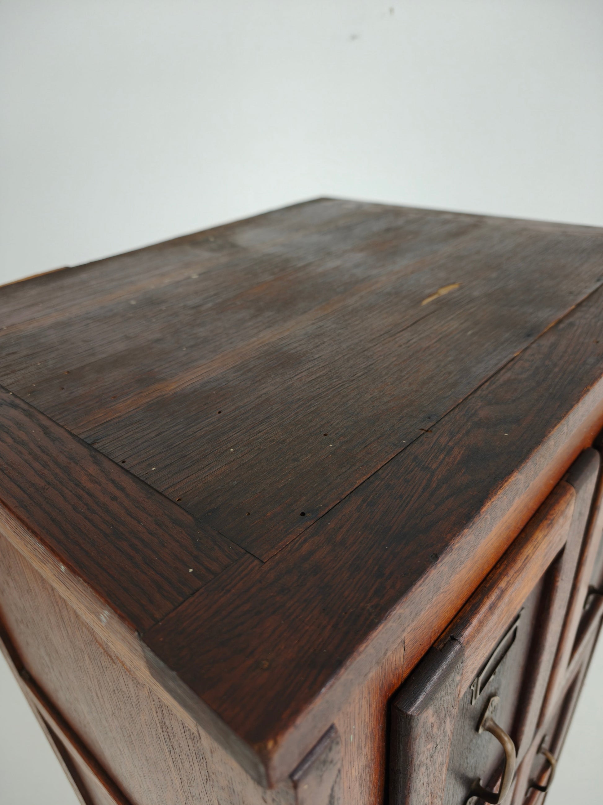 Antique Oak Filing Cabinet – c.1900–1920 Antique Oak Filing Cabinet – c.1900–1920