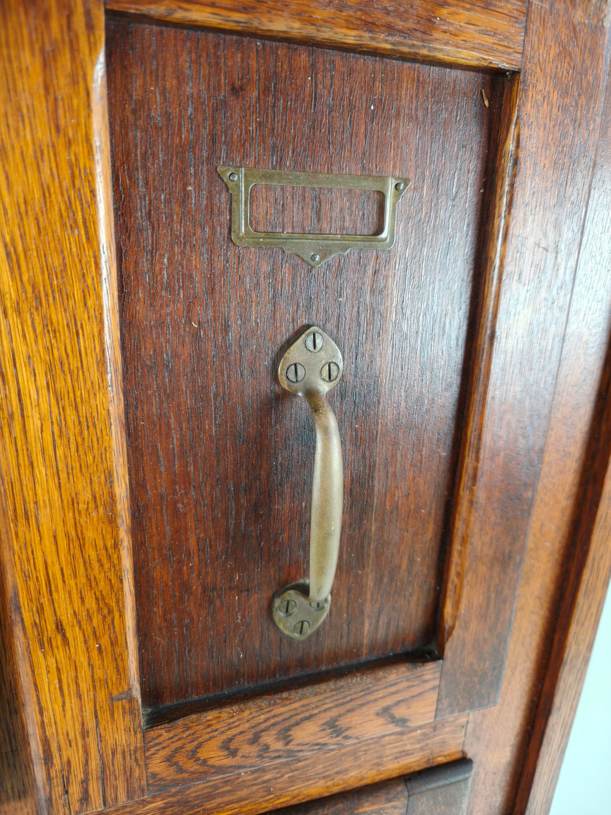 Antique Oak Filing Cabinet – c.1900–1920 Antique Oak Filing Cabinet – c.1900–1920