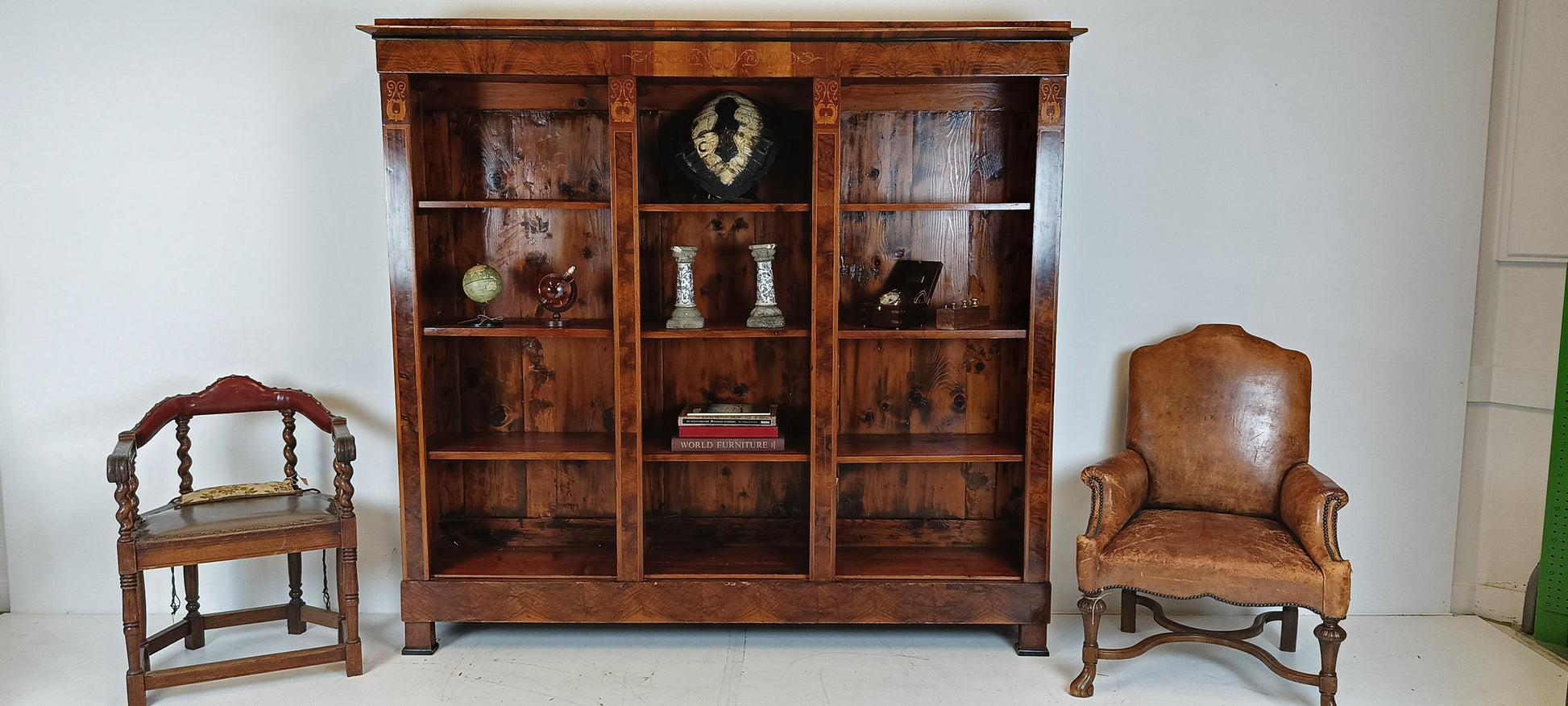 Antique Open Book Cabinet Antique Open Book Cabinet