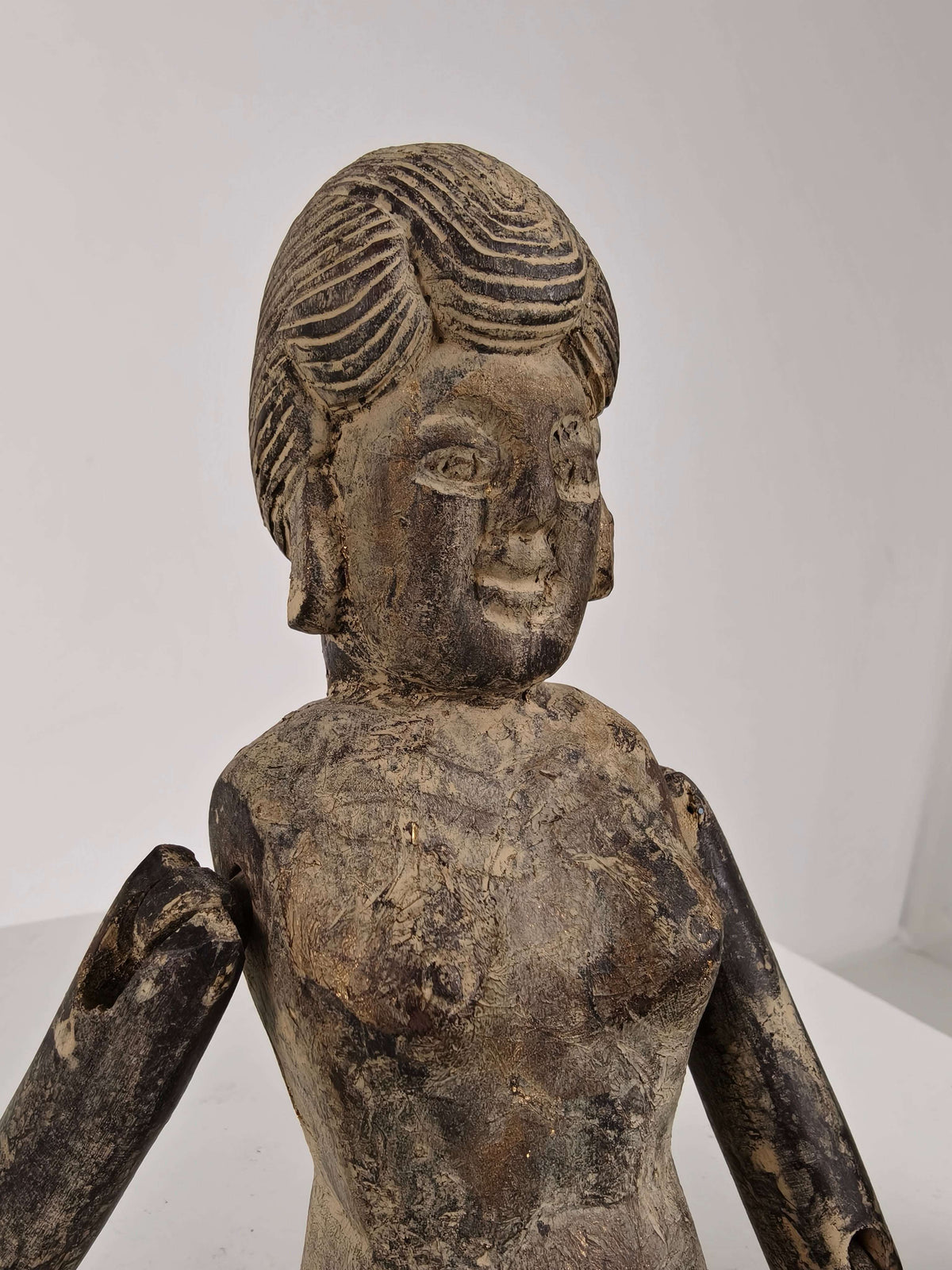 Antique Pair of Chinese Wooden Fertility Dolls – Boy & Girl Figures Antique Pair of Chinese Wooden Fertility Dolls – Boy & Girl Figures