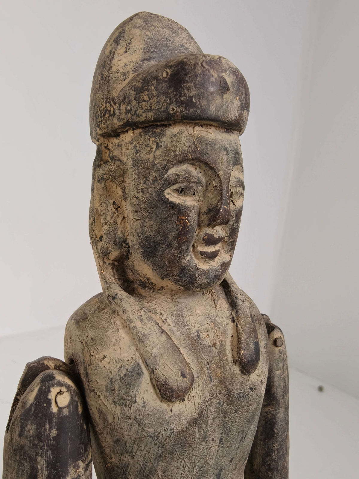 Antique Pair of Chinese Wooden Fertility Dolls – Boy & Girl Figures Antique Pair of Chinese Wooden Fertility Dolls – Boy & Girl Figures