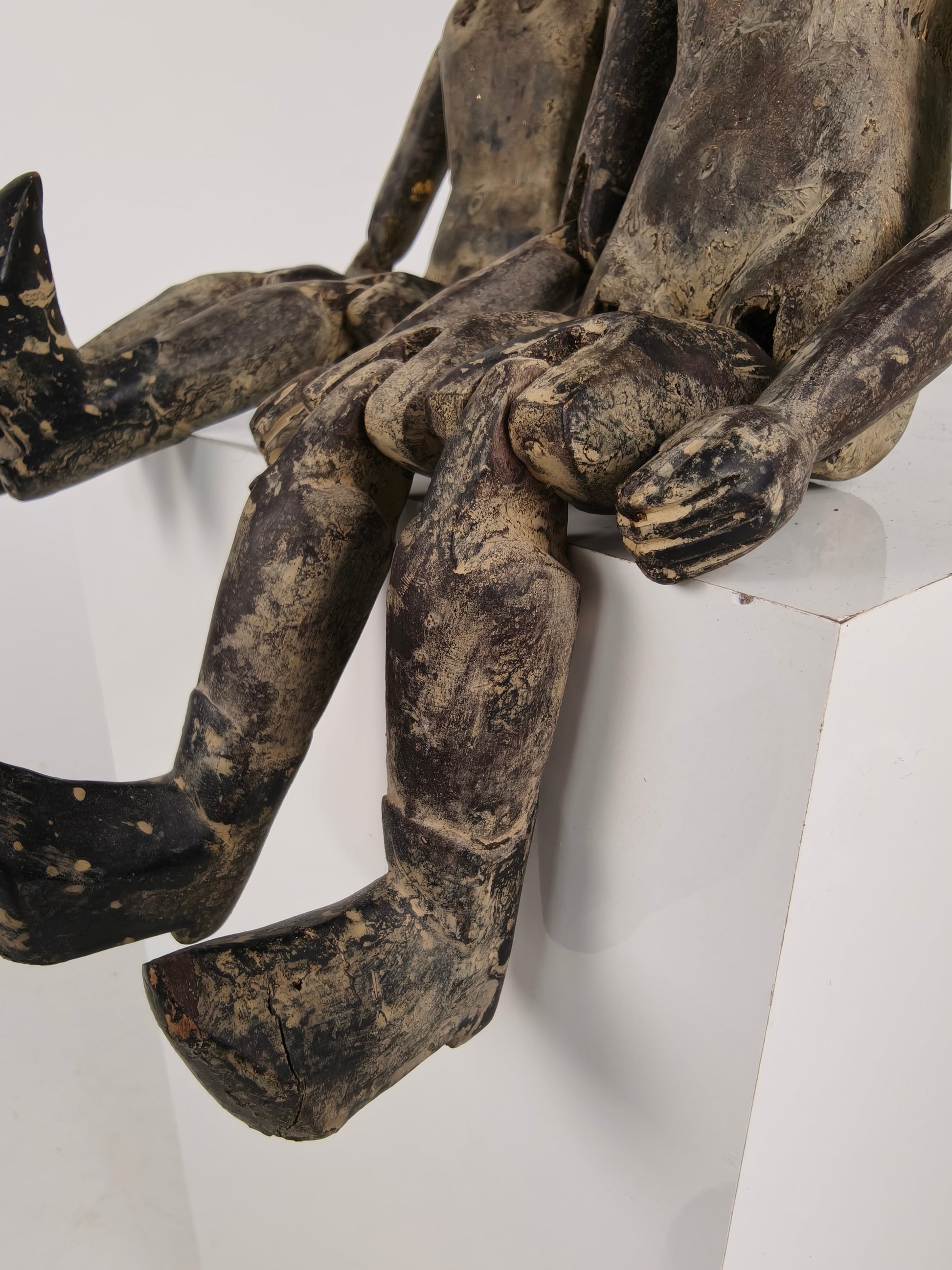 Antique Pair of Chinese Wooden Fertility Dolls – Boy & Girl Figures Antique Pair of Chinese Wooden Fertility Dolls – Boy & Girl Figures