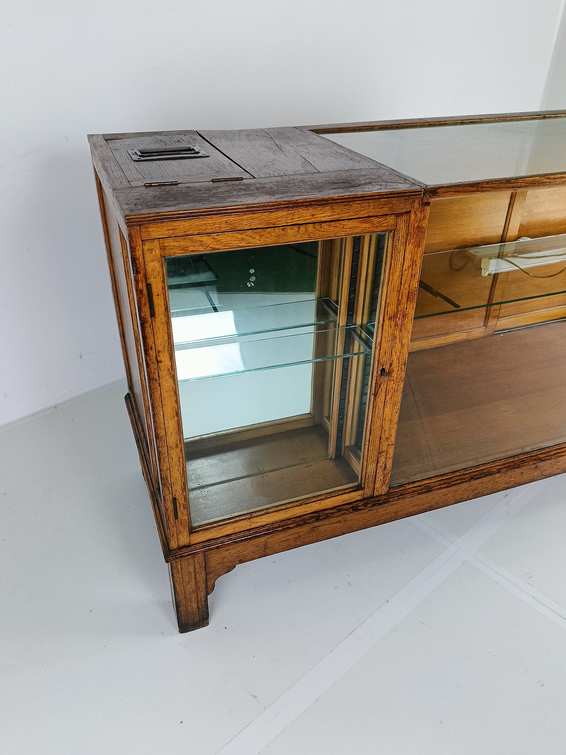 Antique Rare Glass Shop Counter By Dudley&Co Antique Rare Glass Shop Counter By Dudley&Co