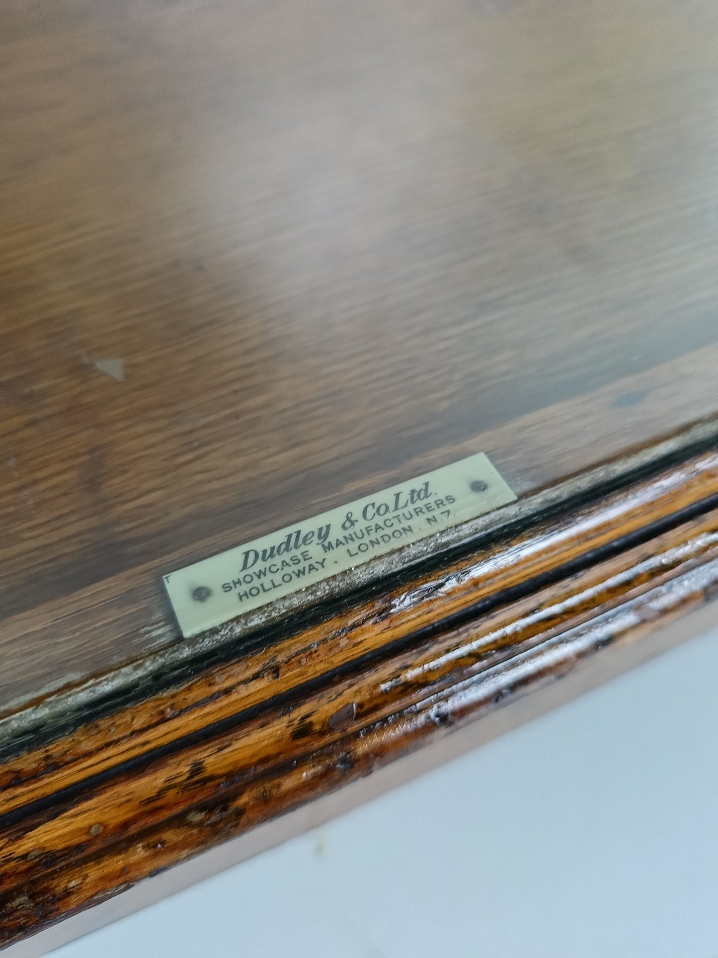 Antique Rare Glass Shop Counter By Dudley&Co Antique Rare Glass Shop Counter By Dudley&Co