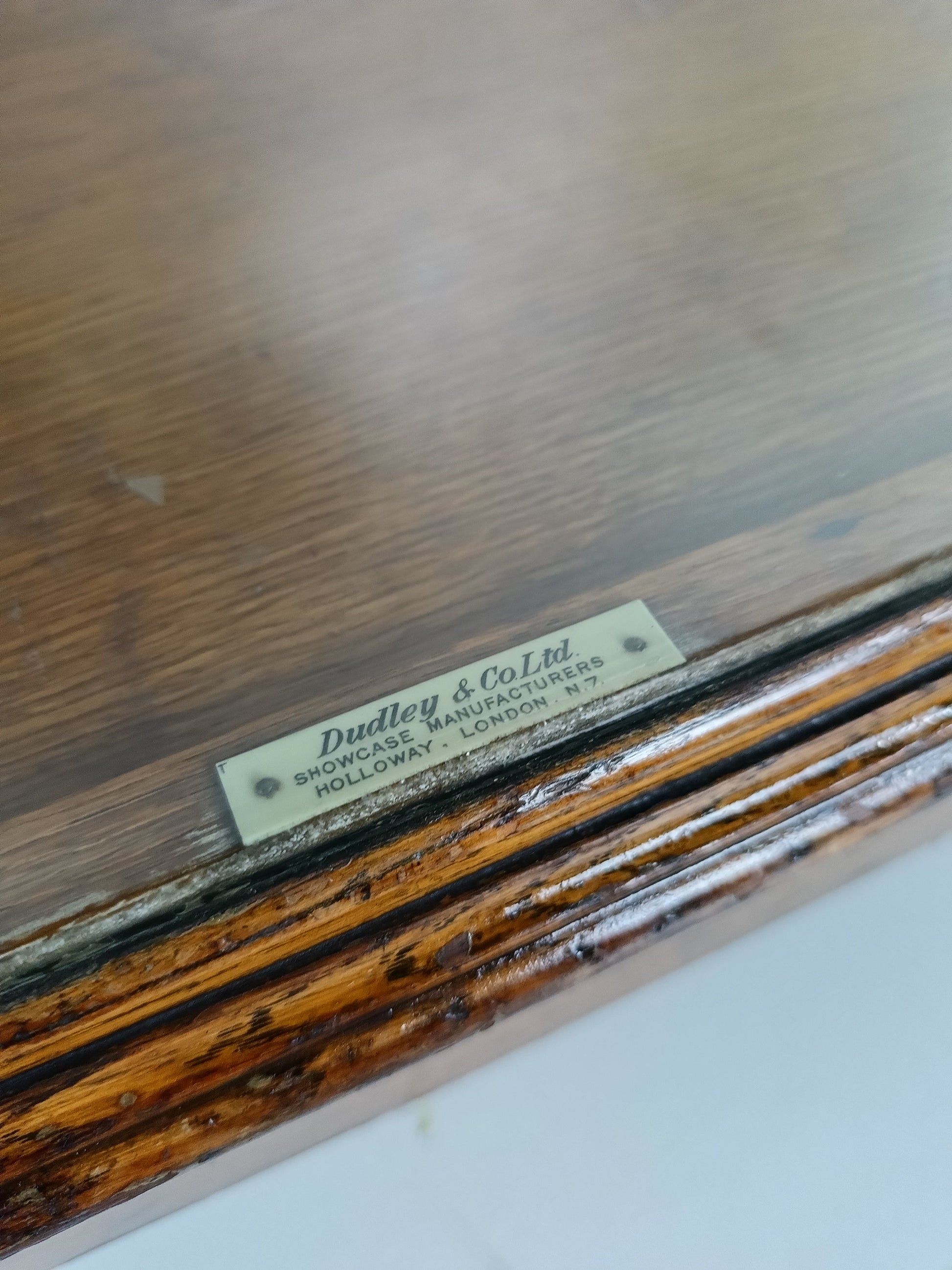 Antique Rare Glass Shop Counter By Dudley&Co Antique Rare Glass Shop Counter By Dudley&Co