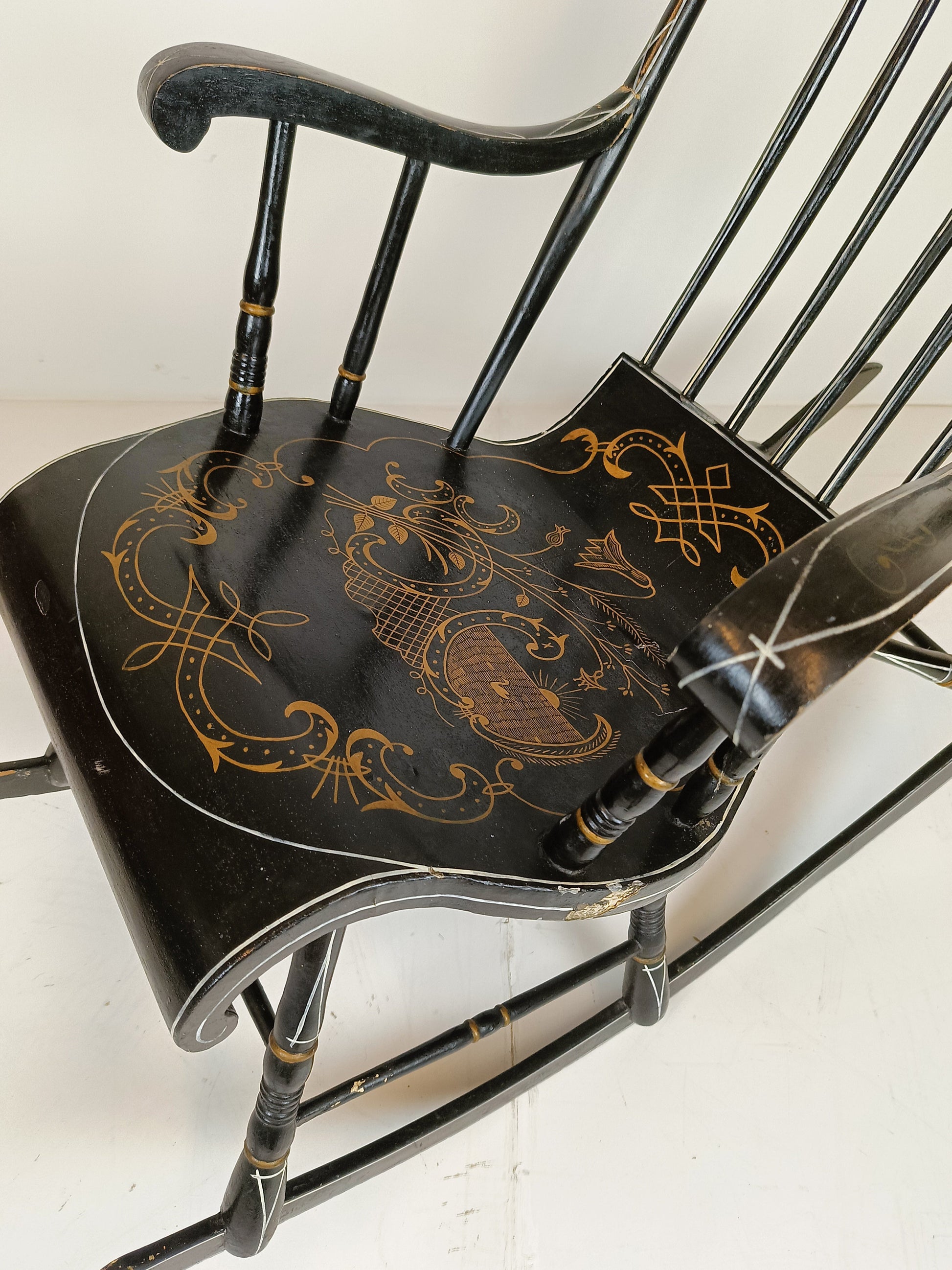 Antique Swedish Rocking Chair Antique Swedish Rocking Chair