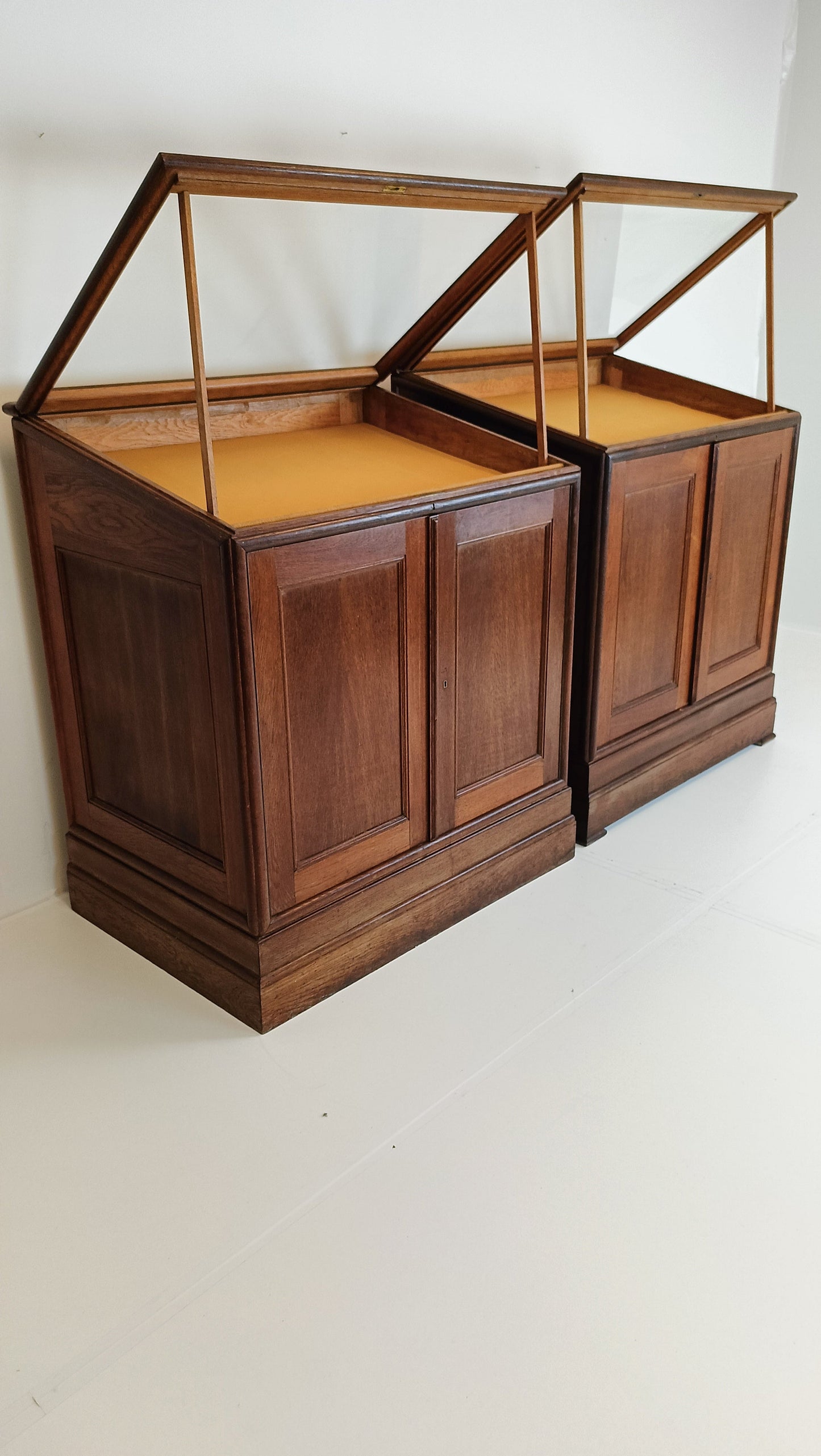 Antique Wooden Museum Display Cabinet Antique Wooden Museum Display Cabinet