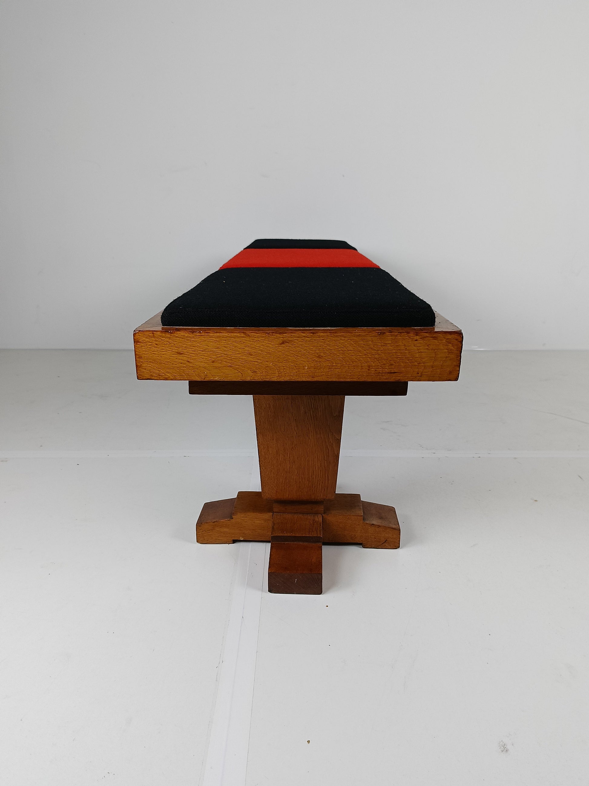Art Deco Church Bench Reupholstered Art Deco Church Bench Reupholstered