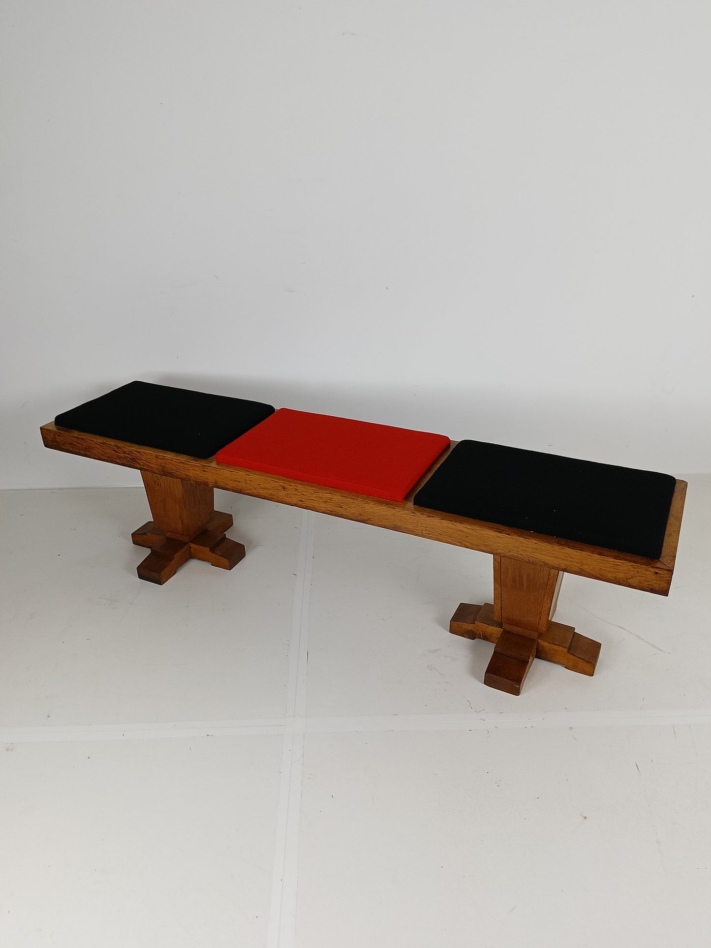Art Deco Church Bench Reupholstered Art Deco Church Bench Reupholstered
